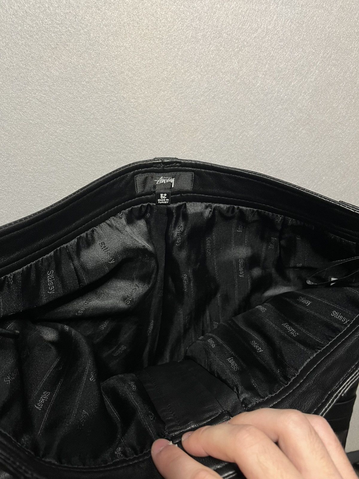 Stussy Stussy lambskin leather transit pants Size US 32 / EU 48 - 4 Thumbnail