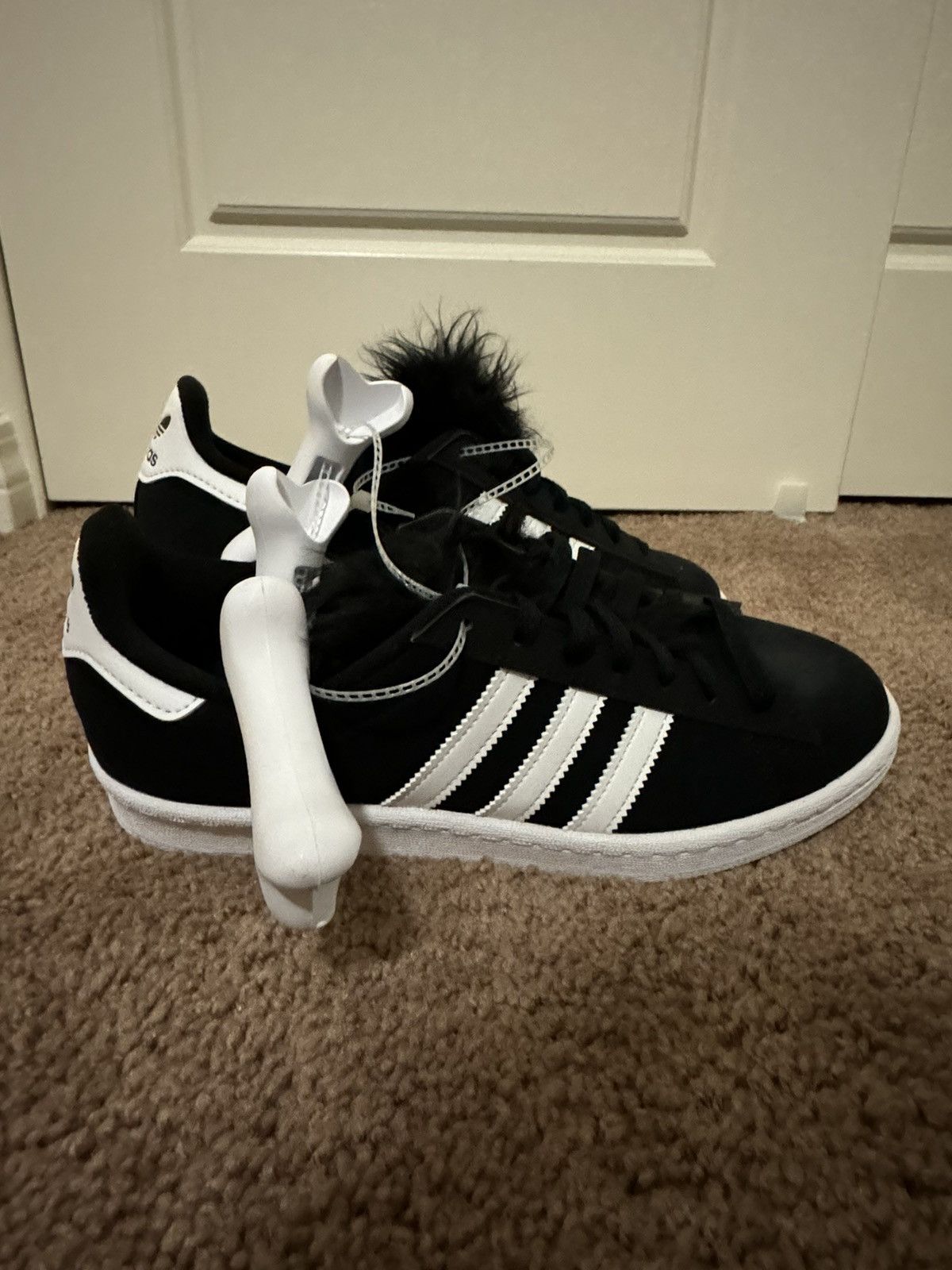 adidas gazelle silver green womens Adidas Campus 80s Jeremy Scott Bones Black Sneakers – único13 main image 0