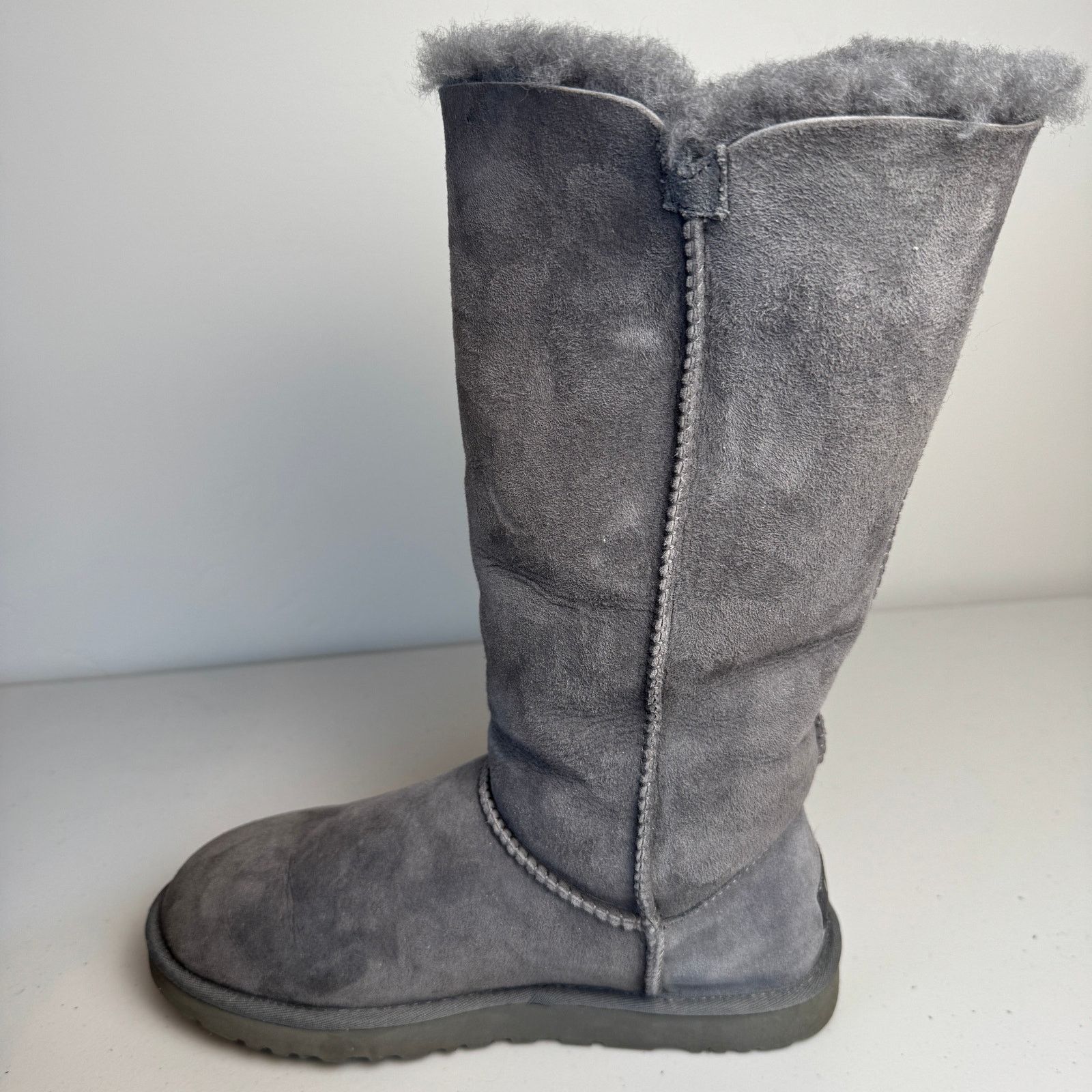 Ugg UGG Bailey Button Triplet Tall Boots Women's Size 8 Grey Size US 8 / IT 38 - 12 Thumbnail
