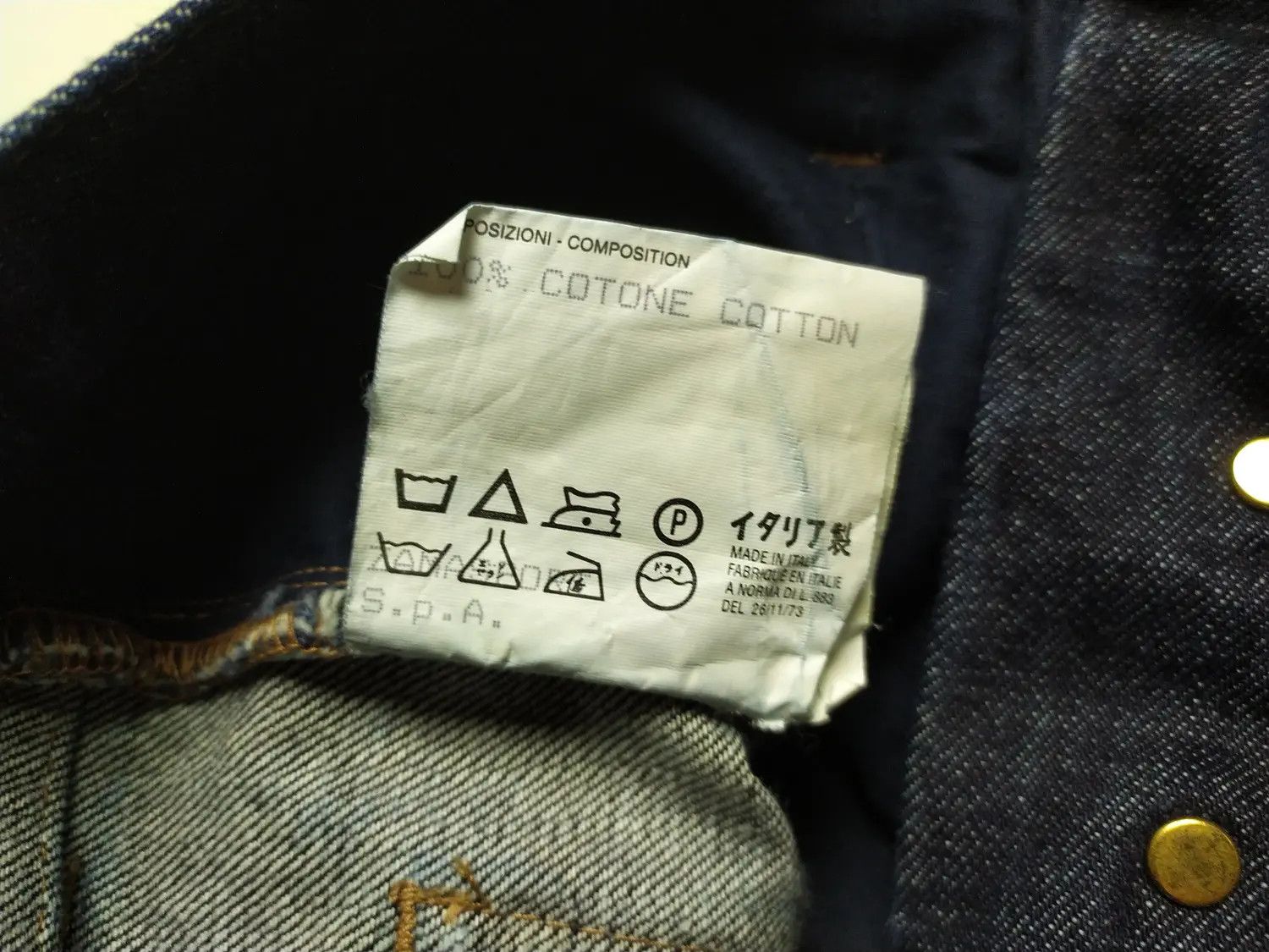 Burberry Burberry SS06 Runway Golden button claw Denim jeans Size US 30 / EU 46 - 9 Thumbnail