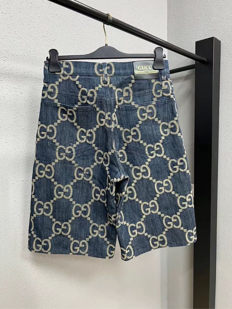 Gucci Gucci Old Flower Pineapple Denim Shorts 2503-Nextarrow Size US 30 / EU 46 - 2 Thumbnail
