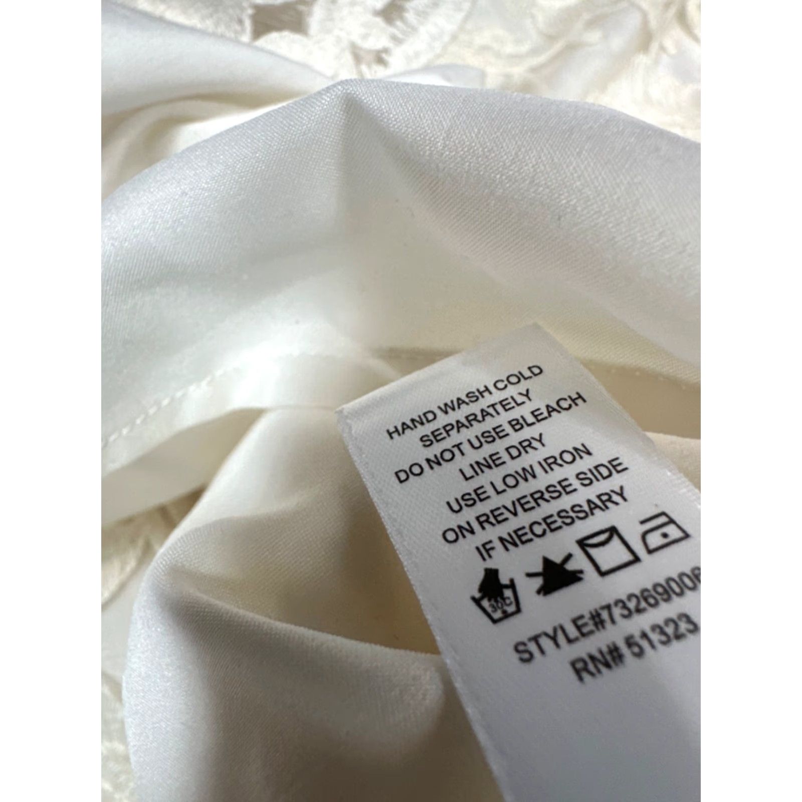 Vintage CeCe Womens Embroidered Tank Dress Size 6 Ivory Lined Back Zipper New Size M / US 6-8 / IT 42-44 - 7 Thumbnail