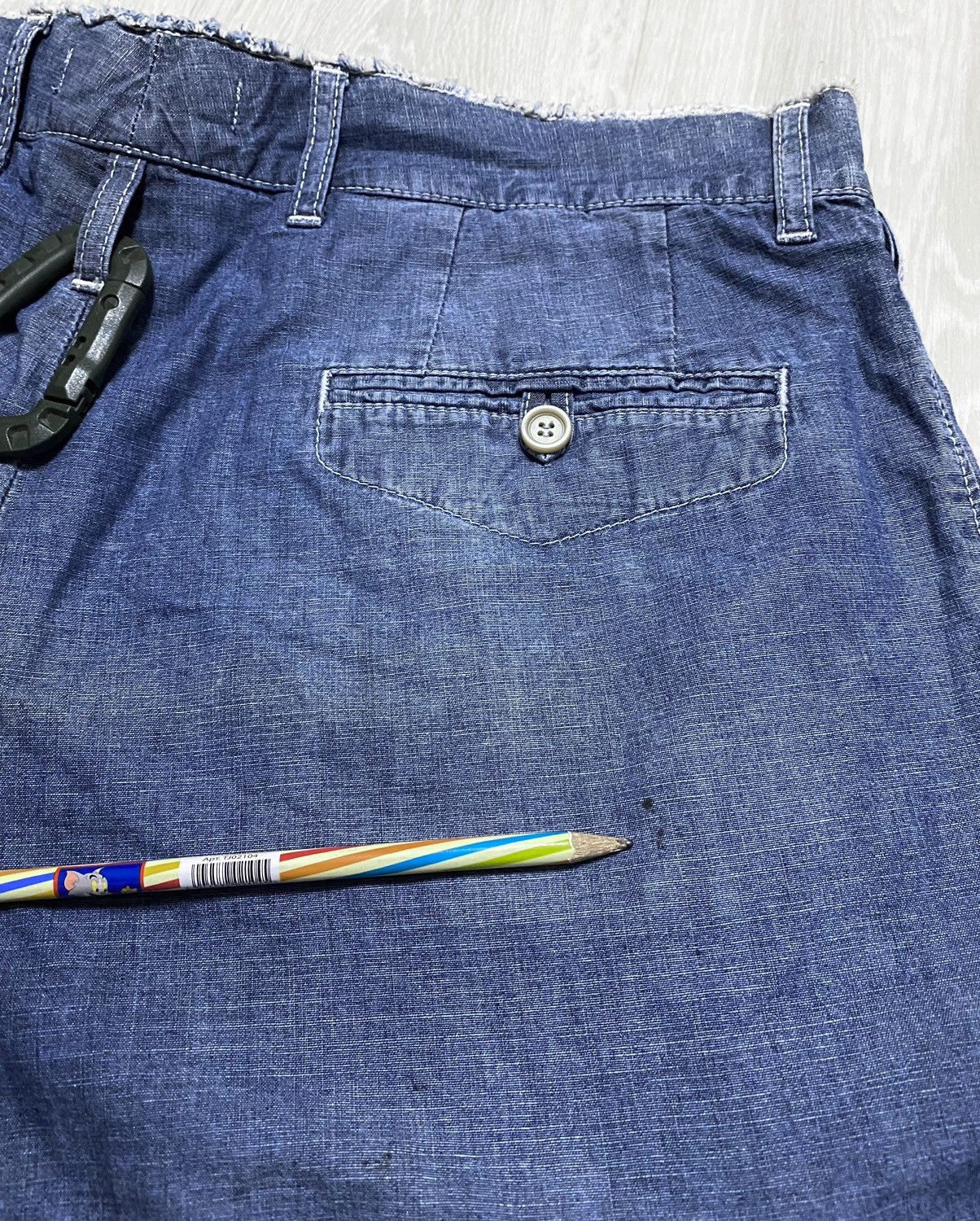 Dolce & Gabbana Dolce & Gabbana Washed Blue Distressed Jeans Shorts Size US 34 / EU 50 - 23 Thumbnail