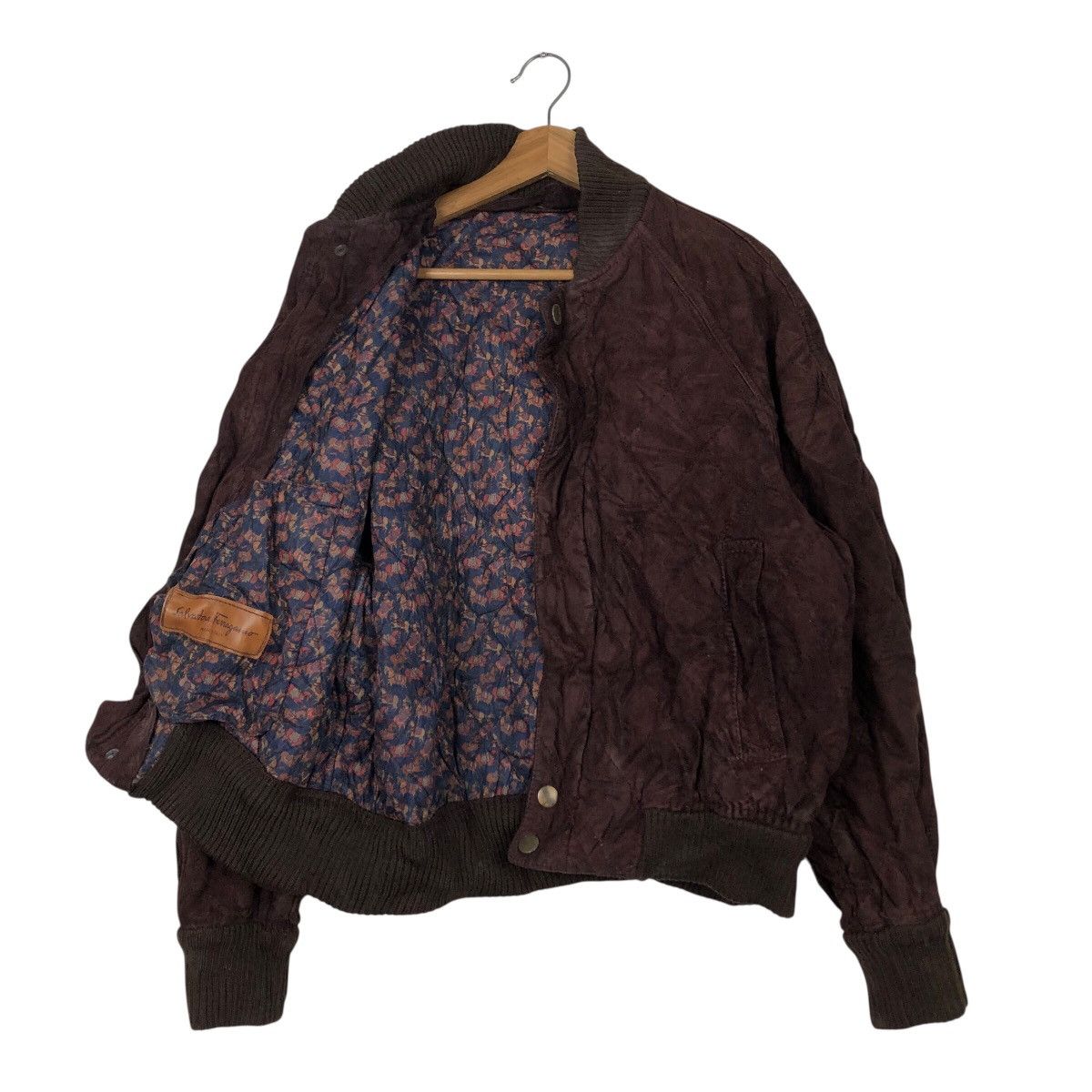Salvatore Ferragamo 📌Vintage Genuine Leather Jacket Salvatore Ferragamo Italy Size US M / EU 48-50 / 2 - 12 Thumbnail