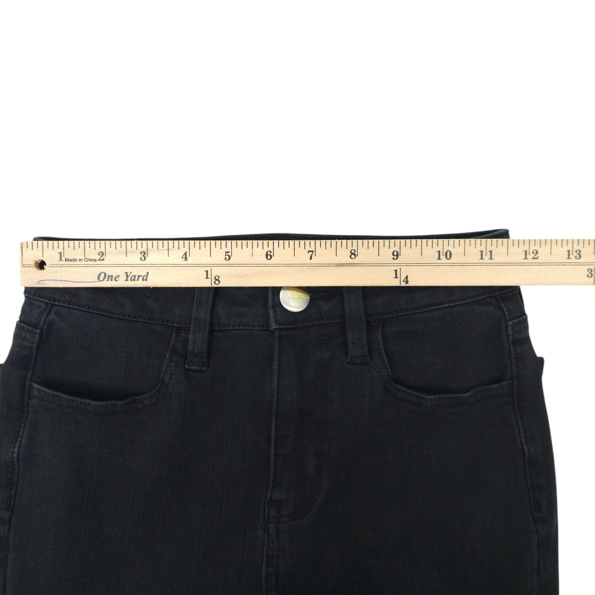 American Eagle Outfitters American Eagle Hi Rise Jegging Skinny Jeans Womens 00 R Size 24" / US 00 / IT 34 - 3 Thumbnail