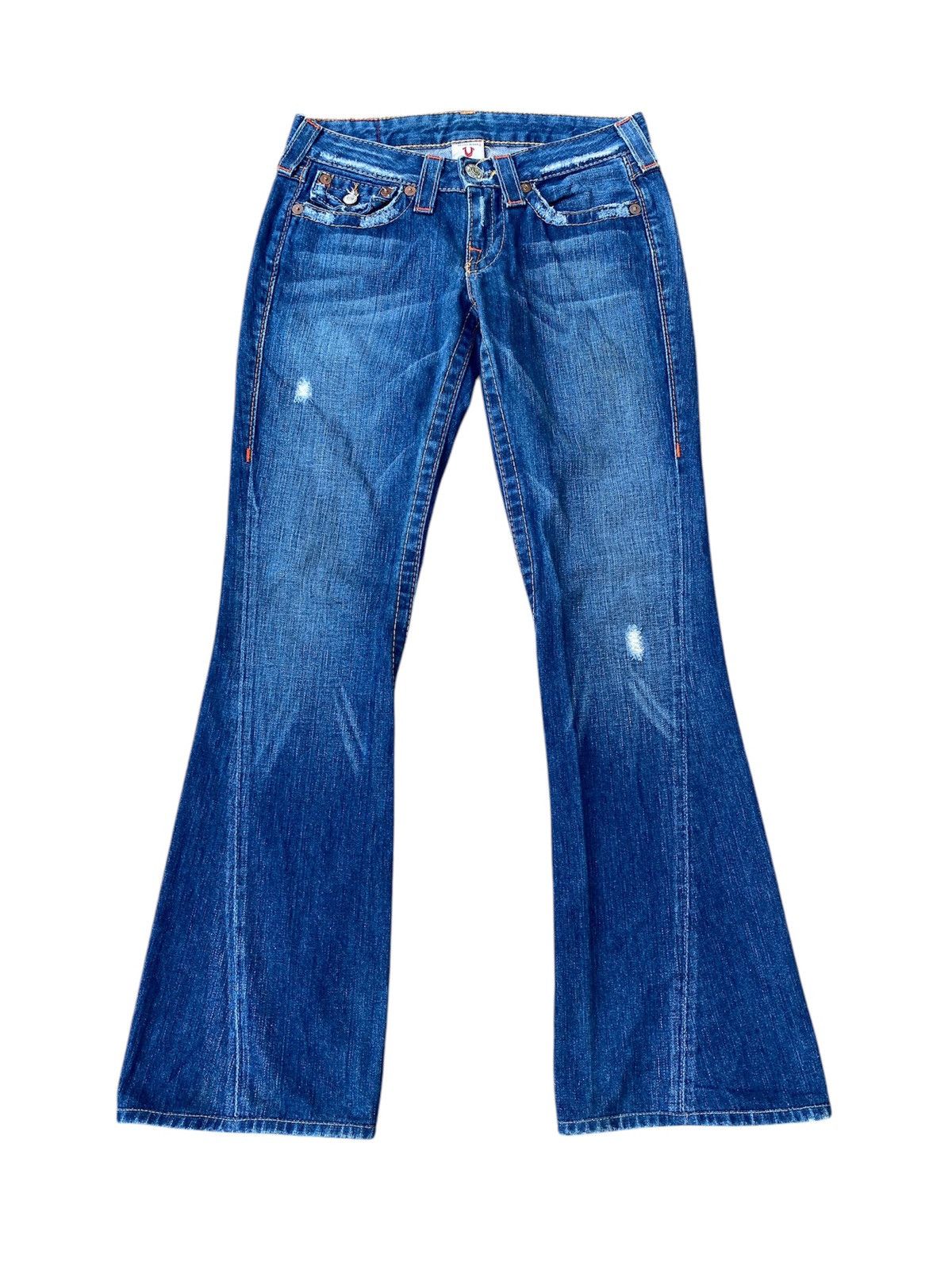 Japanese Brand × Le Grande Bleu (L.G.B.) × True Religion True Religion Flare Distressed Denim Size 26" / US 2 / IT 38 - 1 Thumbnail