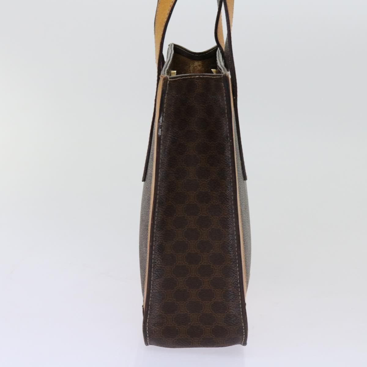 Celine CELINE Macadam Canvas Hand Bag Pvc Brown Size ONE SIZE - 4 Thumbnail