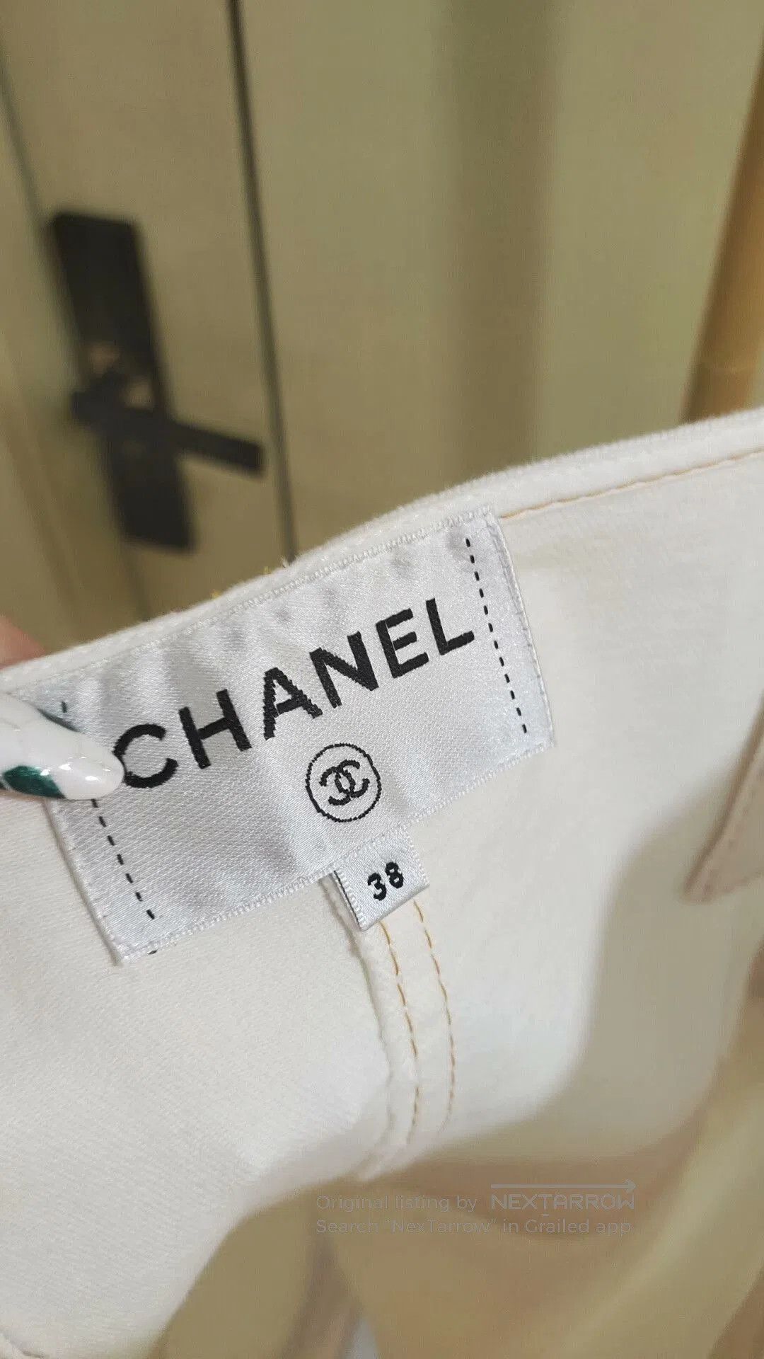 Chanel Chanel White Denim Overall Dress for Women. Size S / US 4 / IT 40 - 4 Thumbnail
