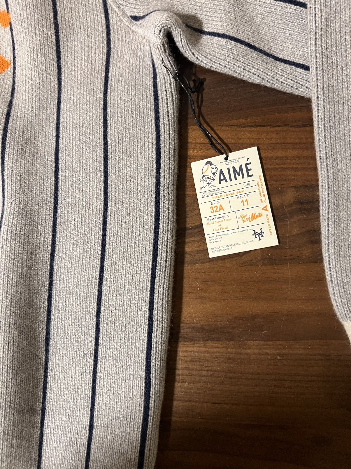 Aime Leon Dore Aime Leon Dore ALD / New York Mets Pinstripe Sweater Medium Size US M / EU 48-50 / 2 - 4 Thumbnail