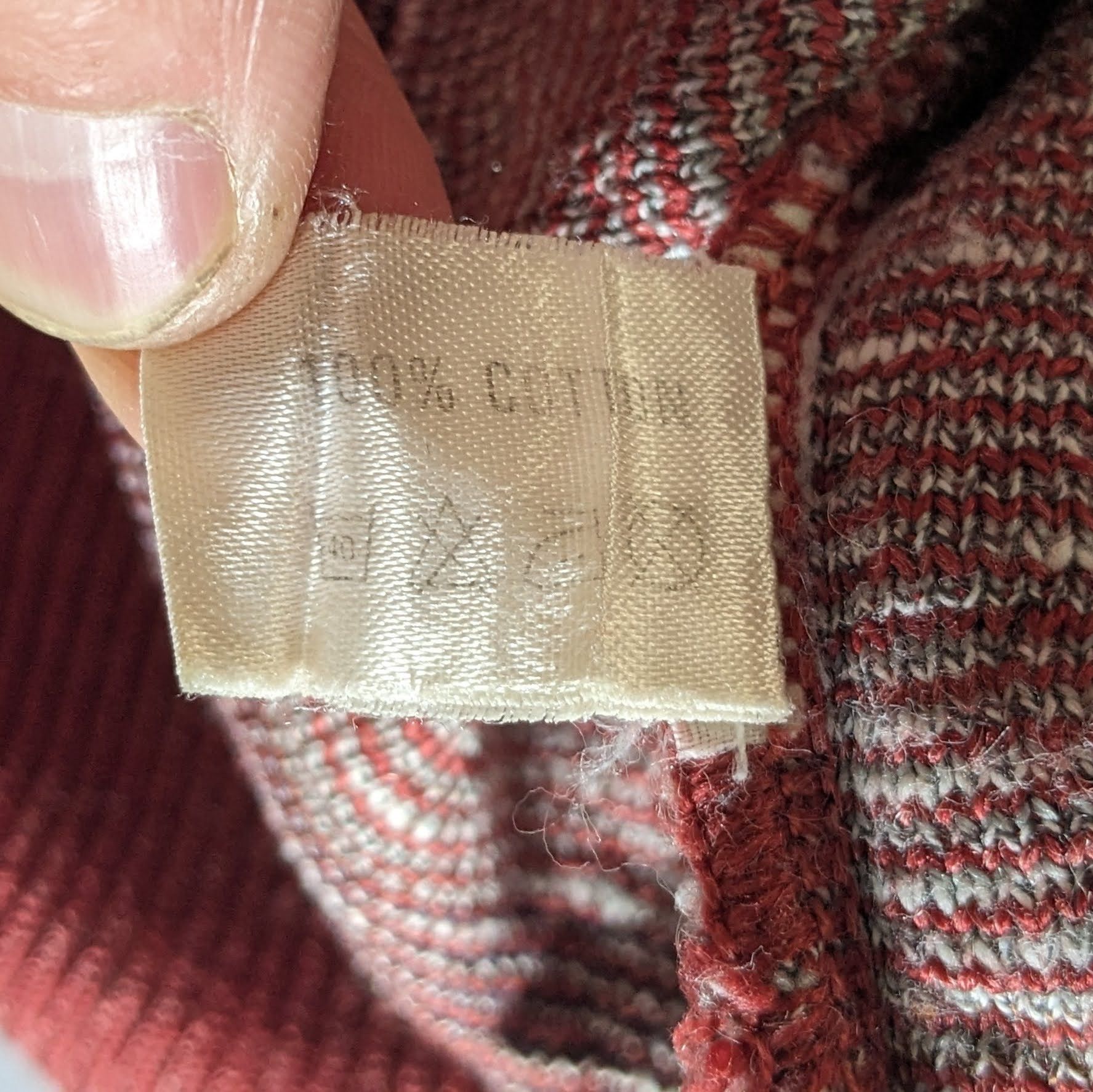 missoni sport vintage burgundy and silver golf sweater