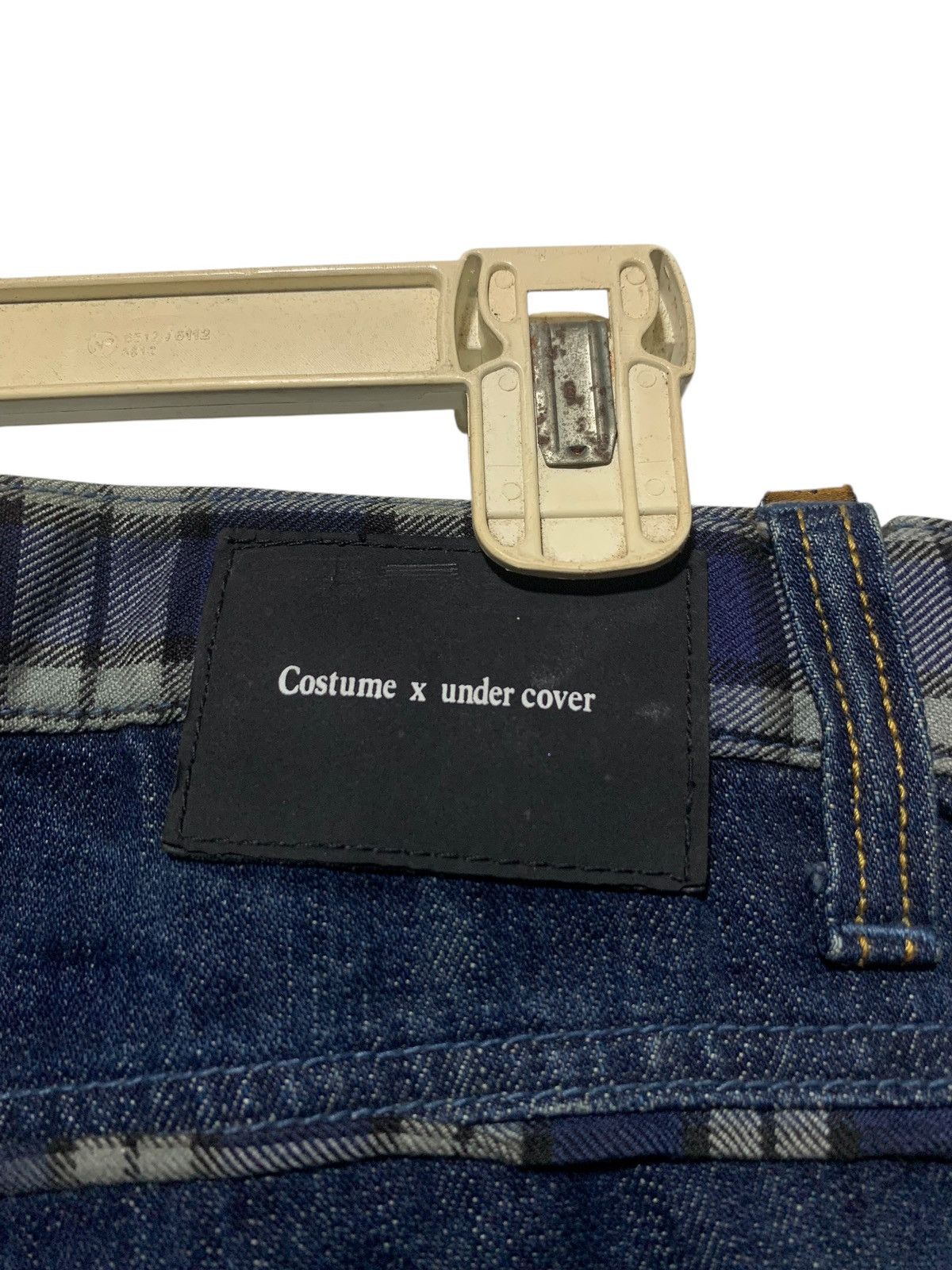 Undercover × Vintage Costume x Undercover distressed check waist jeans Size US 31 - 11 Thumbnail