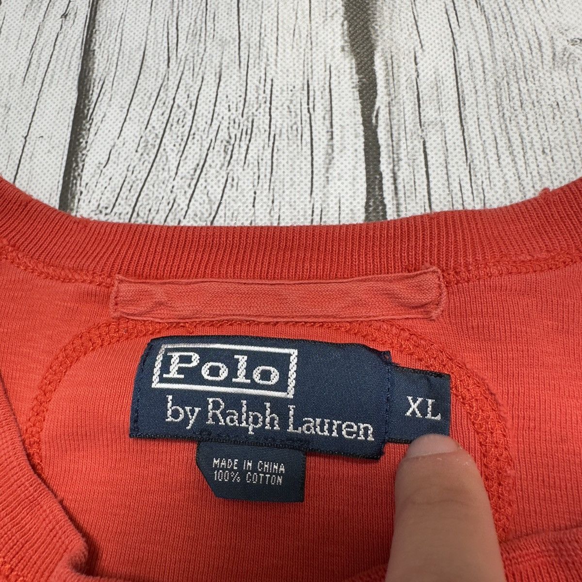 Polo Ralph Lauren × Vintage Vintage Polo henley shirt Size US XL / EU 56 / 4 - 4 Thumbnail