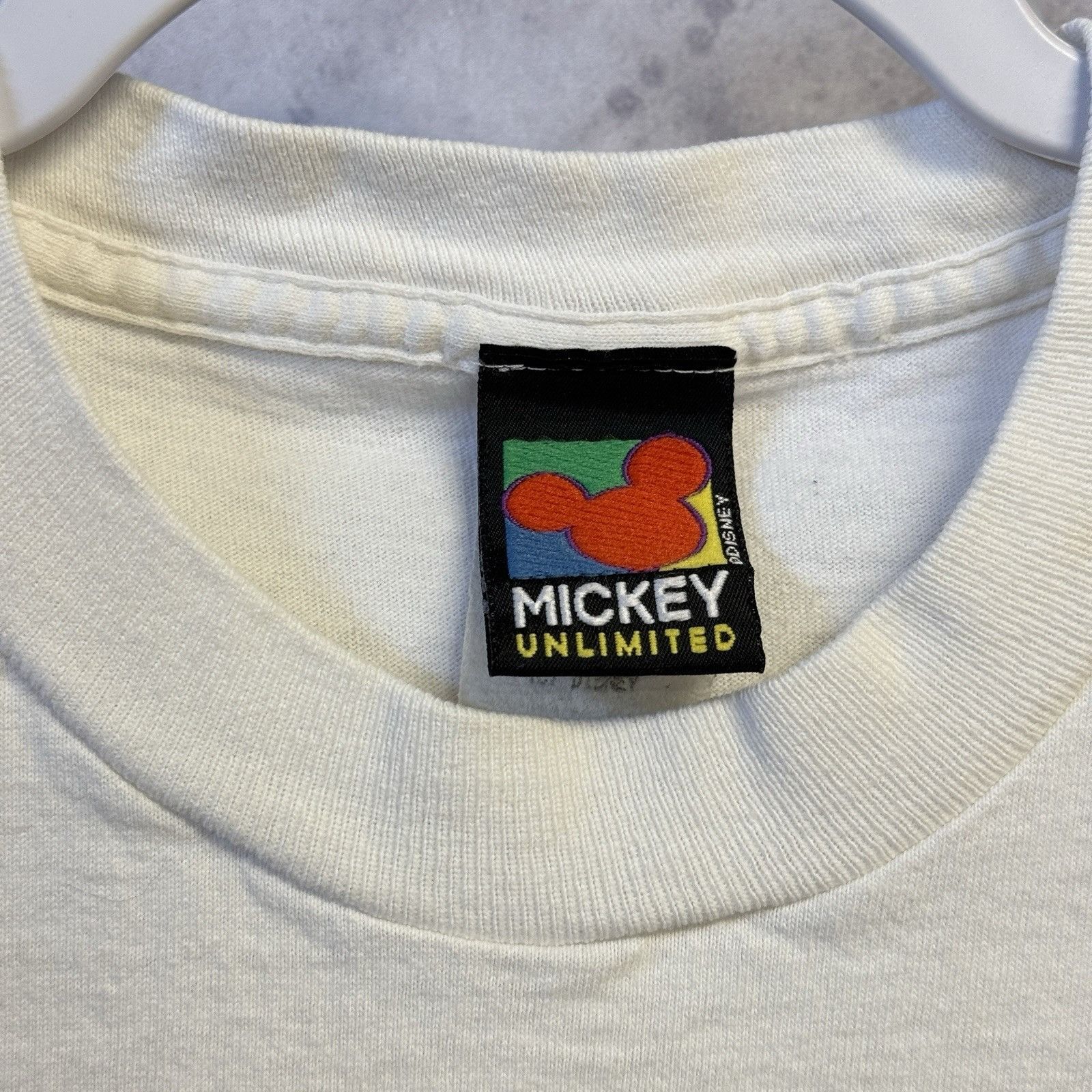 Mickey Unlimited Vintage 90s Mickey Mouse USA T Shirt White Mickey Unlimited Size US L / EU 52-54 / 3 - 13 Thumbnail