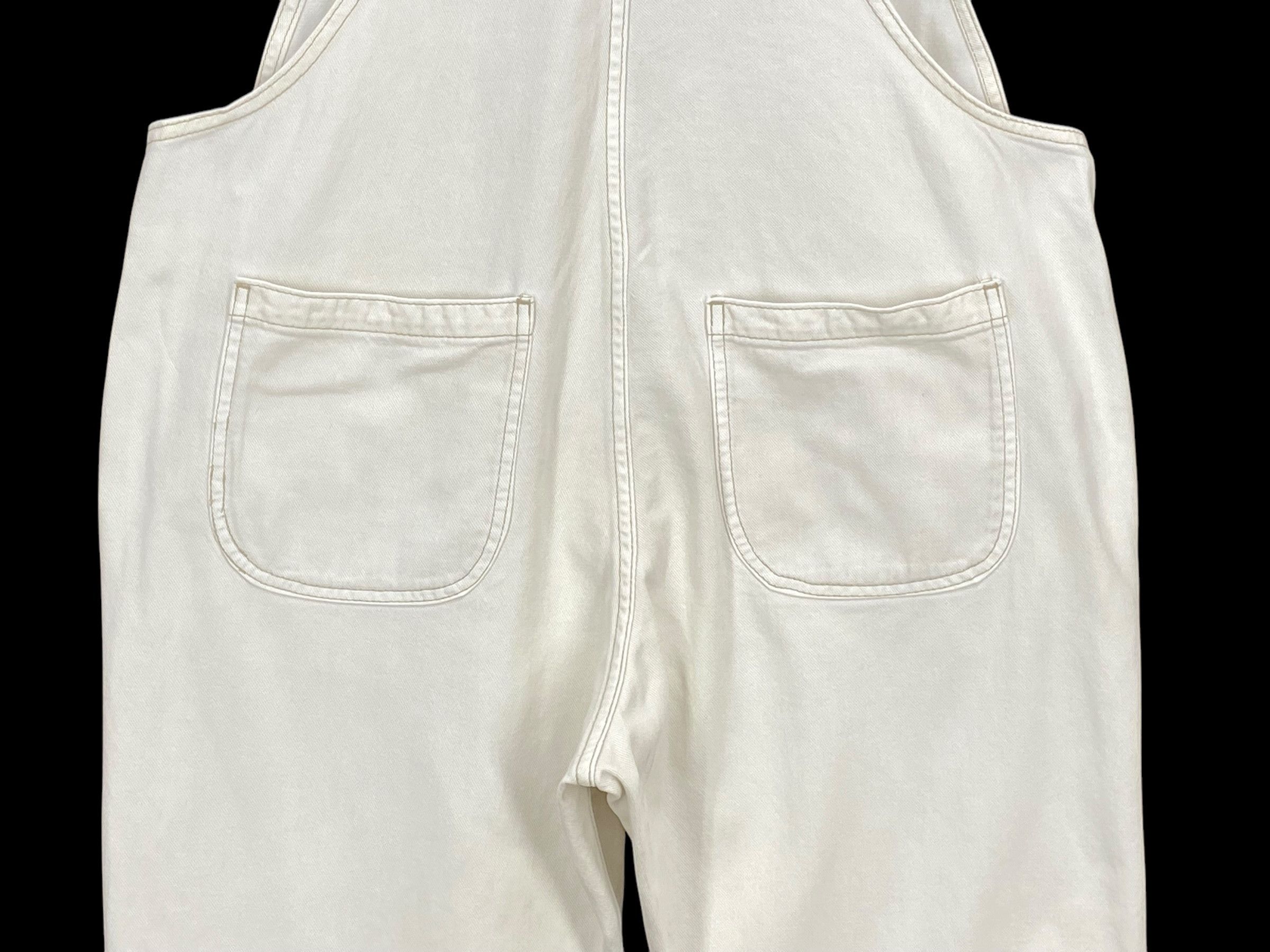 Big John × Vintage Gap Carpenter Light Wash Baker Pocket Bib Overalls Size US 34 / EU 50 - 7 Thumbnail
