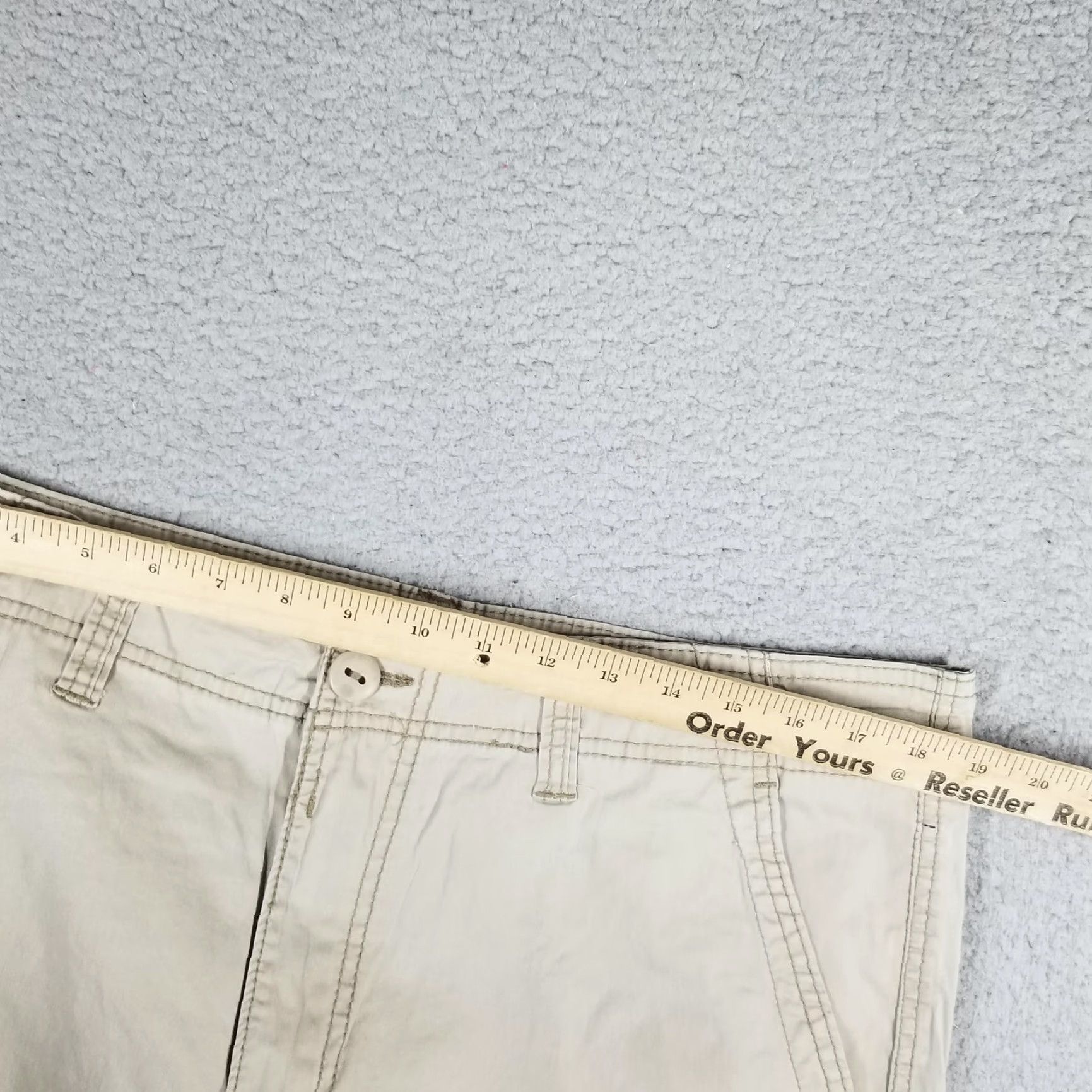 Vintage UNIONBAY Cargo Shorts Mens 36 Khaki Stretch Cotton Utility Casual Size US 36 / EU 52 - 2 Thumbnail