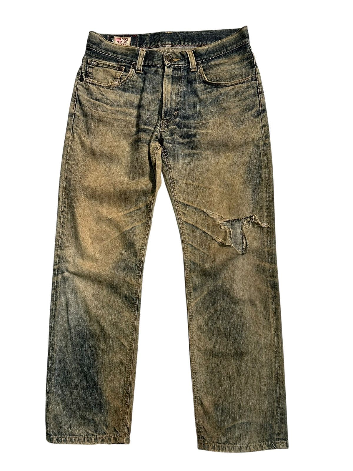 Kapital Vintage Edwin 503 RUSTY MUD WASH Distressed Denim Jeans 🎌☠️ Size US 34 / EU 50 - 9 Thumbnail