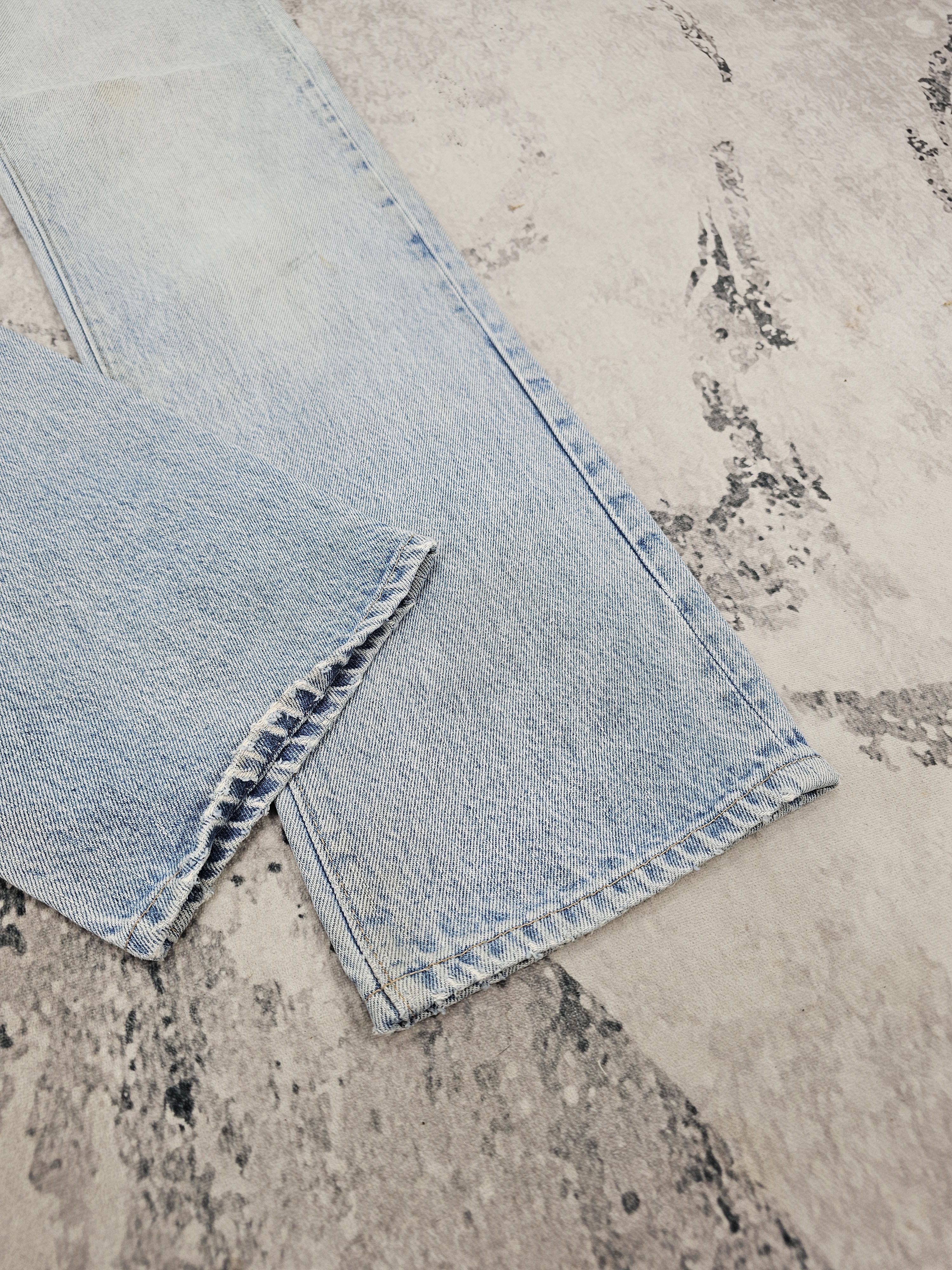 Levi's Vintage Clothing Vtg 90's LEVIS 501 Light Blue Jeans Made In USA L0539 Size US 28 / EU 44 - 7 Thumbnail