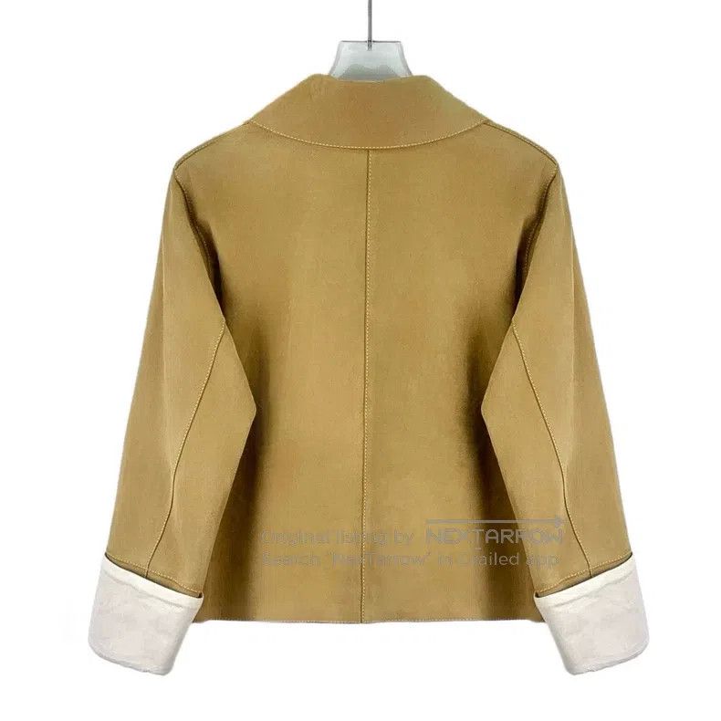 Loewe Loewe Brown Leather Collar Single Breasted Long Sleeve Jac Size XXS / US 00 / IT 34 - 2 Thumbnail