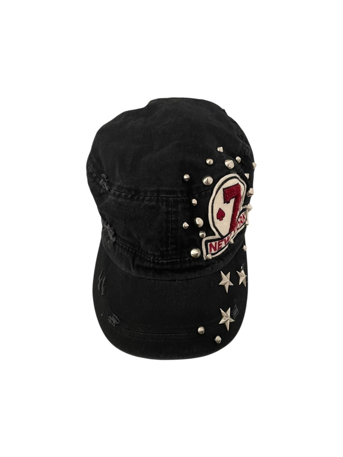 Vintage Twofold Star Studded Cadet Hat LGB GOA VKEI Size ONE SIZE - 3 Thumbnail