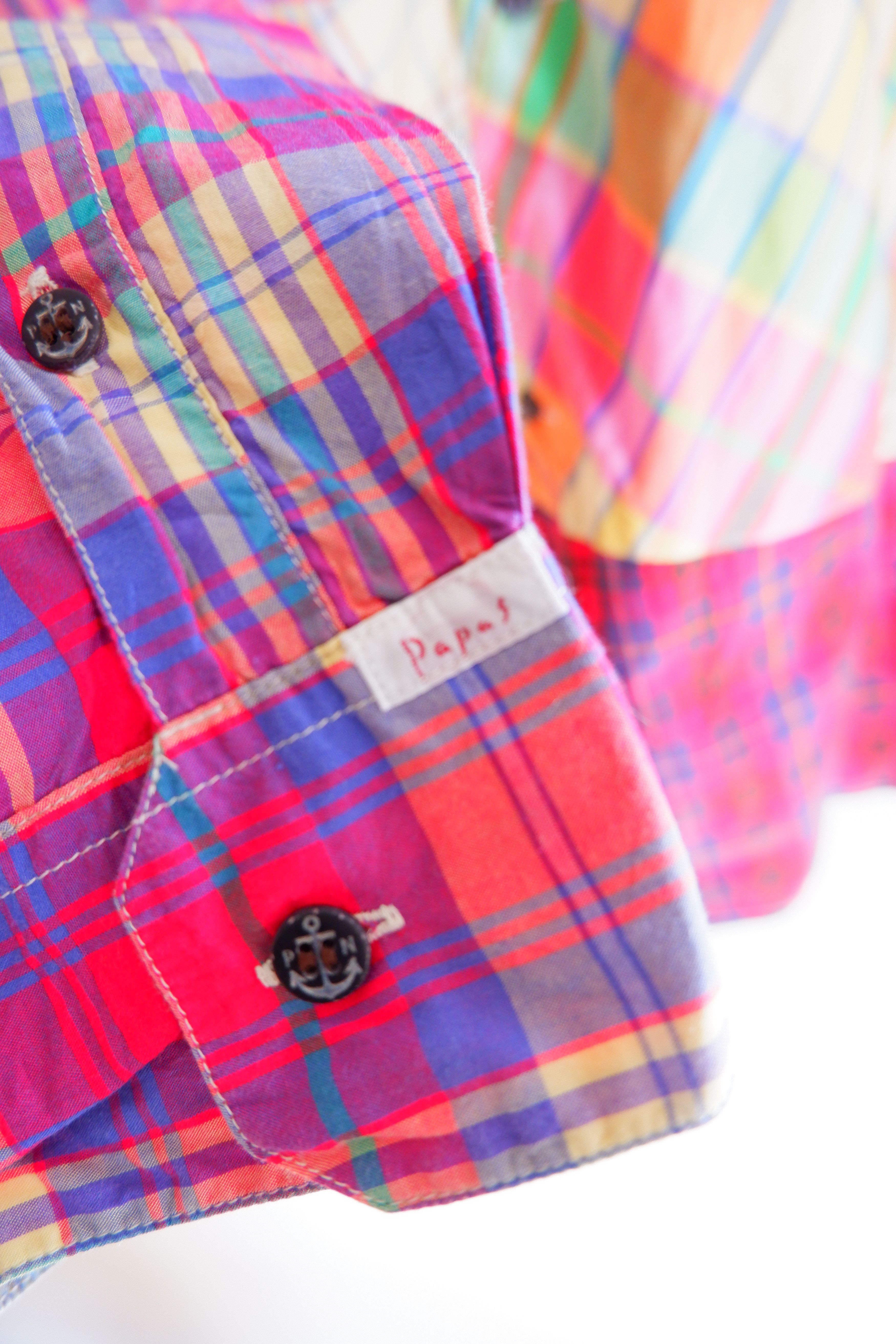 Issey Miyake Vintage Papas Patchwork Button Down Shirts Size US L / EU 52-54 / 3 - 7 Thumbnail