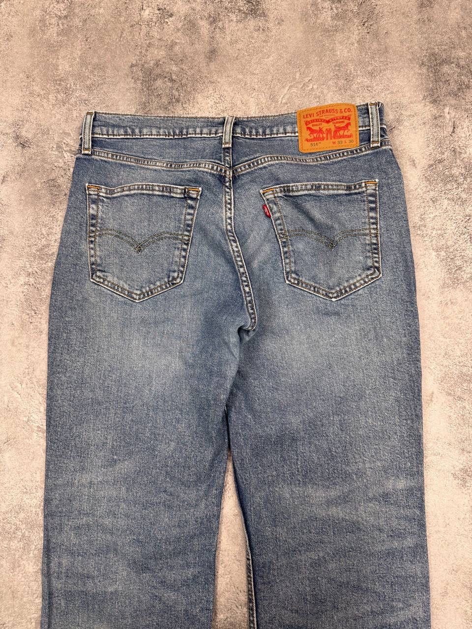 Levi's Levi's 514 Men's Denim Pants Jeans Straight Fit Blue Size 33 Size US 33 - 2 Thumbnail