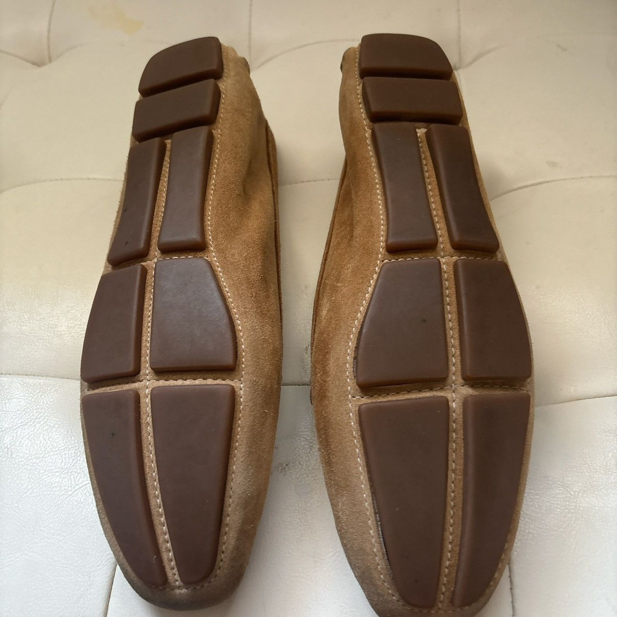 Prada Prada Brown Suede Penny Loafers Size US 9.5 / IT 39.5 - 4 Thumbnail