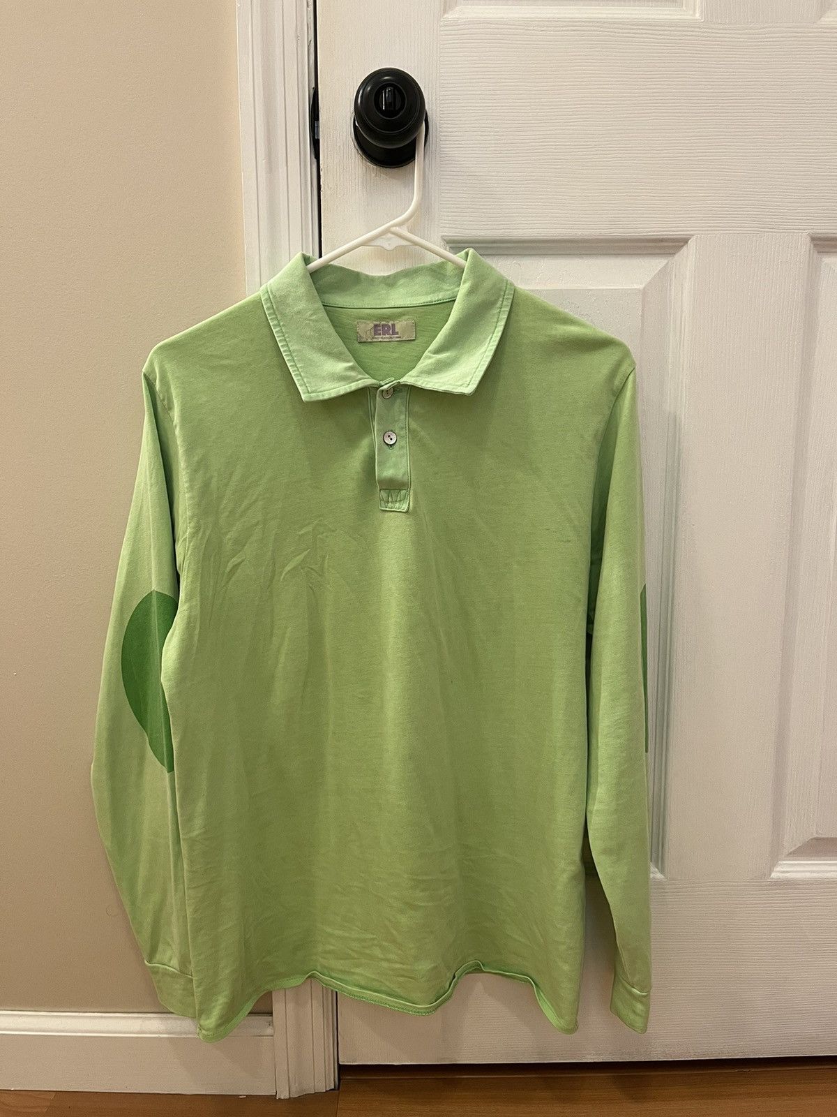 image of Erl Rugby Polo in Green, Men's (Size Large)