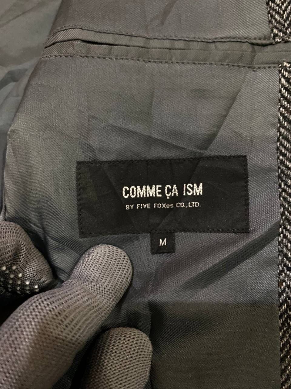 Comme Ca Ism Herringbone Wool Blazer Size US M / EU 48-50 / 2 - 6 Thumbnail