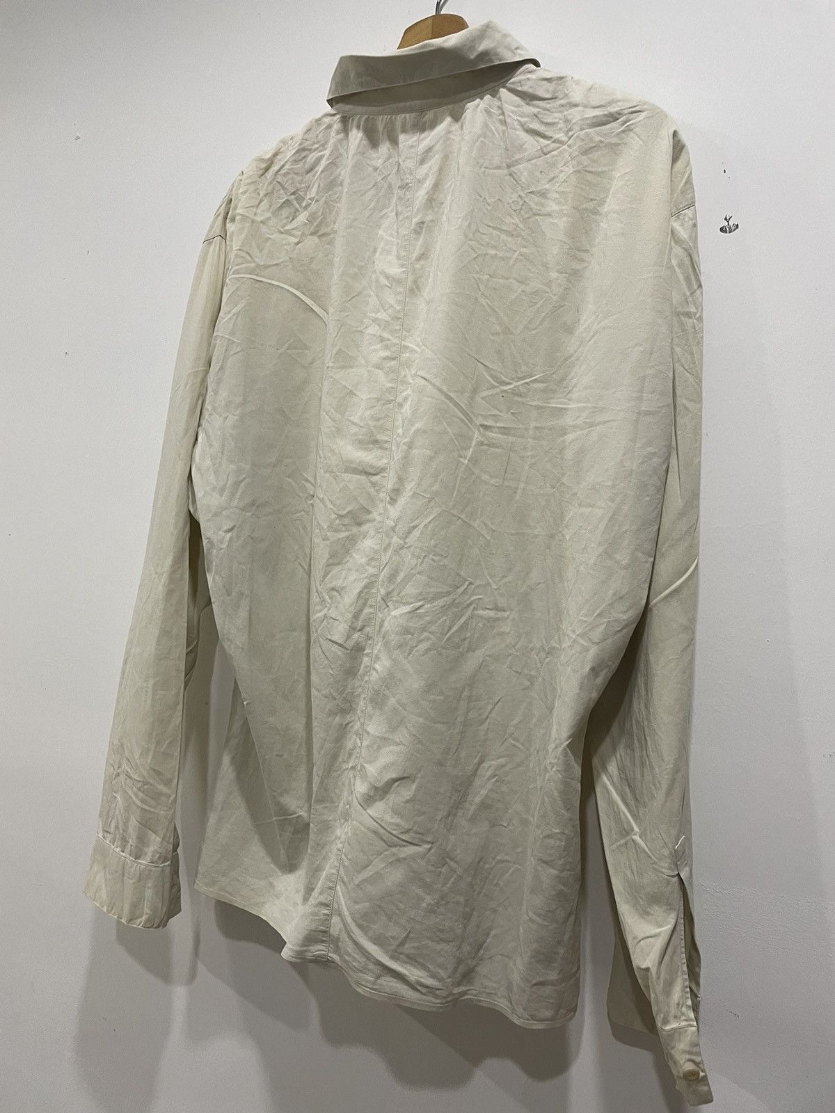 Miu Miu Miu Miu Elastane Khaki Button Up Shirt Size US M / EU 48-50 / 2 - 19 Thumbnail