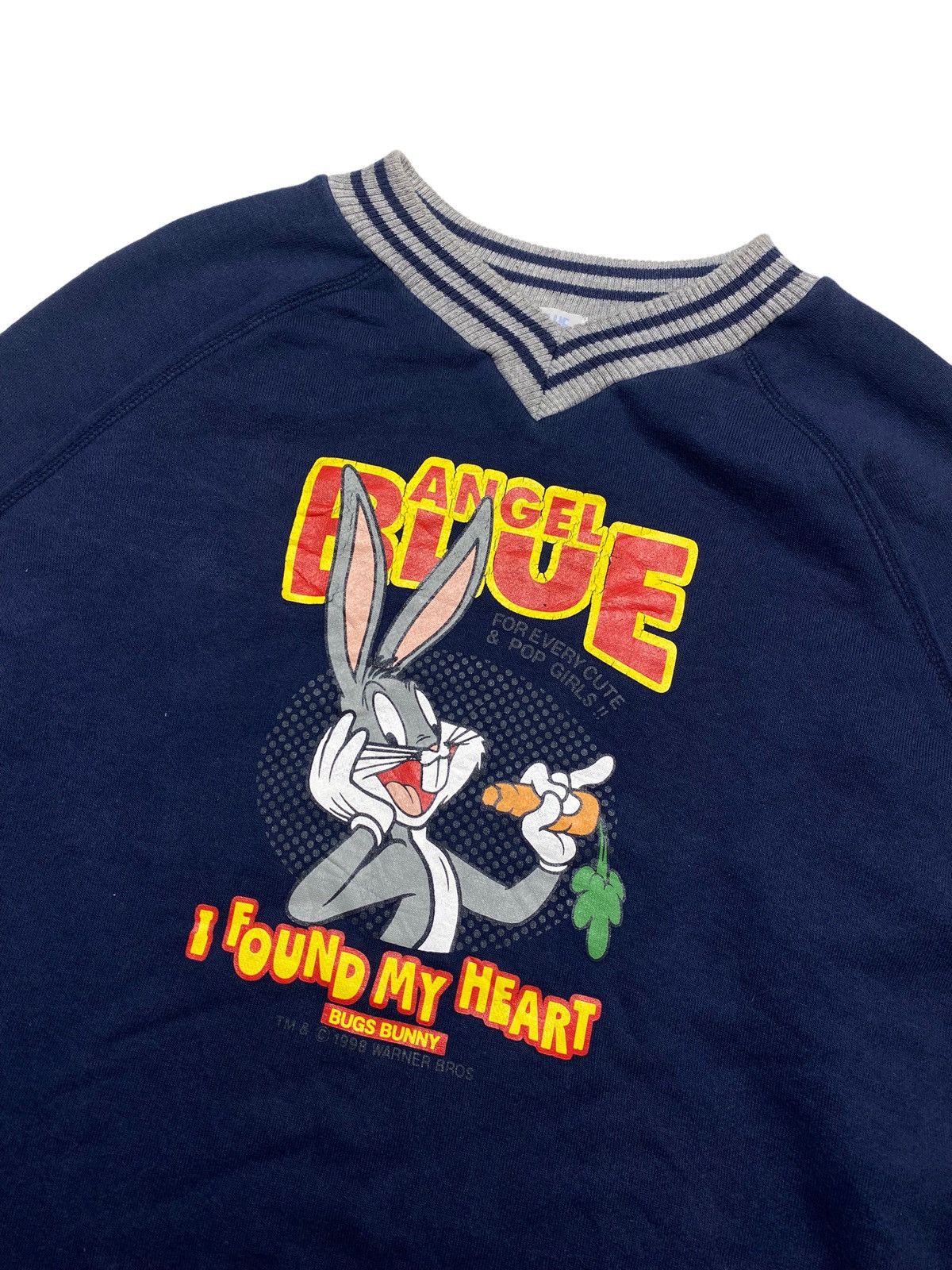 Angel Blue 1998 Angel Blue x Warner Bross - Buggs Bunny V Sweatshirt Size US M / EU 48-50 / 2 - 4 Thumbnail