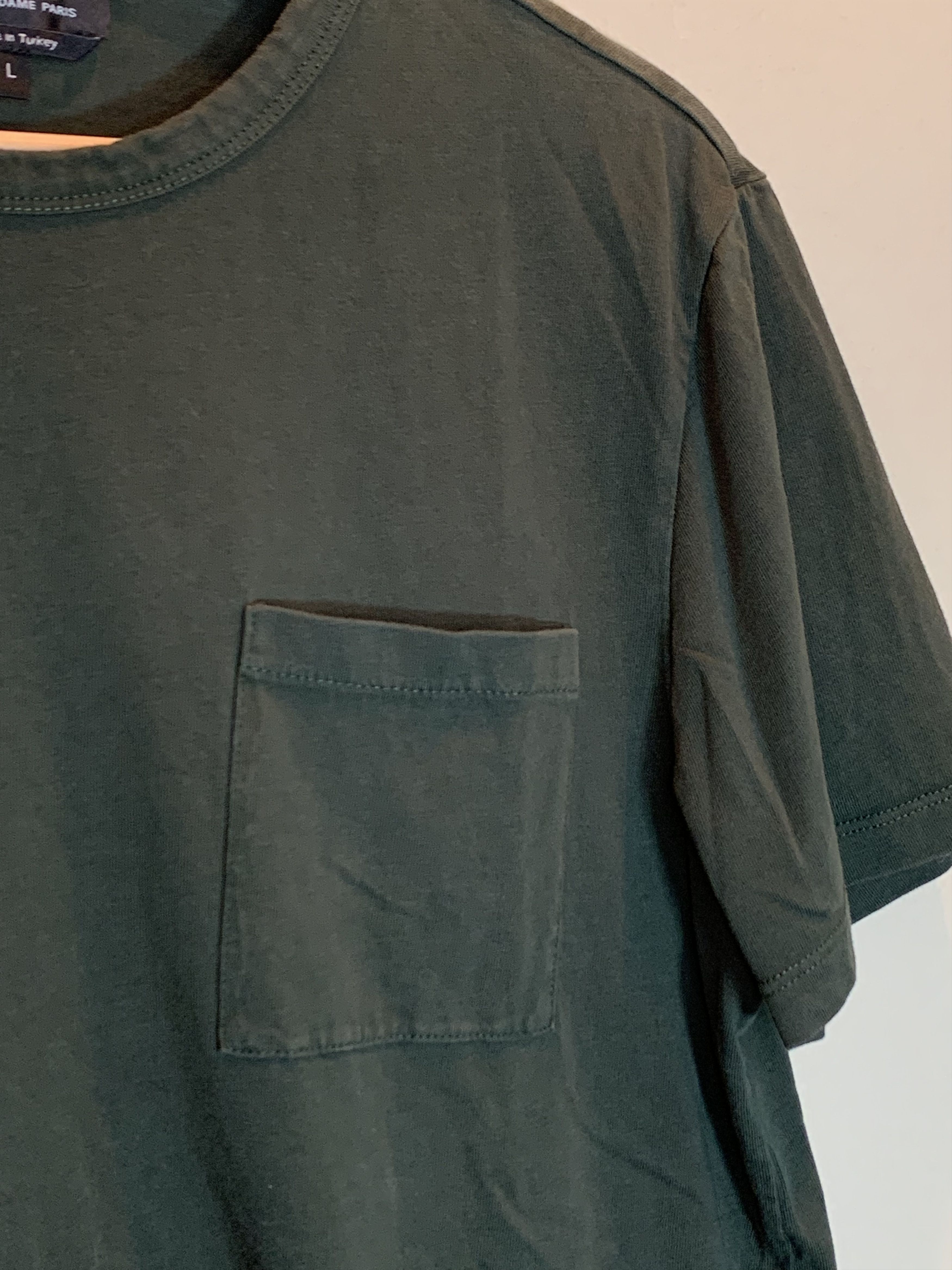 A.P.C. *RARE* A.P.C. Pocket Faded Green T-Shirt - Large Size US L / EU 52-54 / 3 - 4 Thumbnail