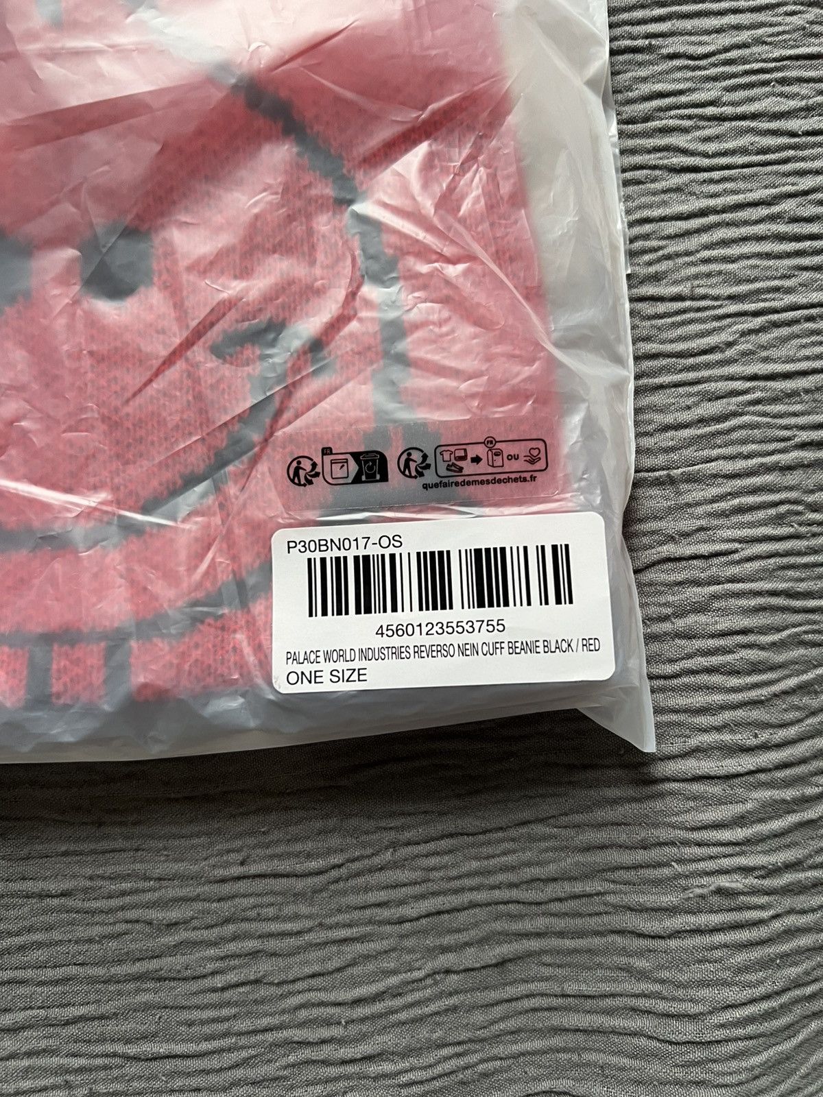 Palace Palace World Industries Reverso Nein Cuff Beanie Red Size ONE SIZE - 3 Thumbnail