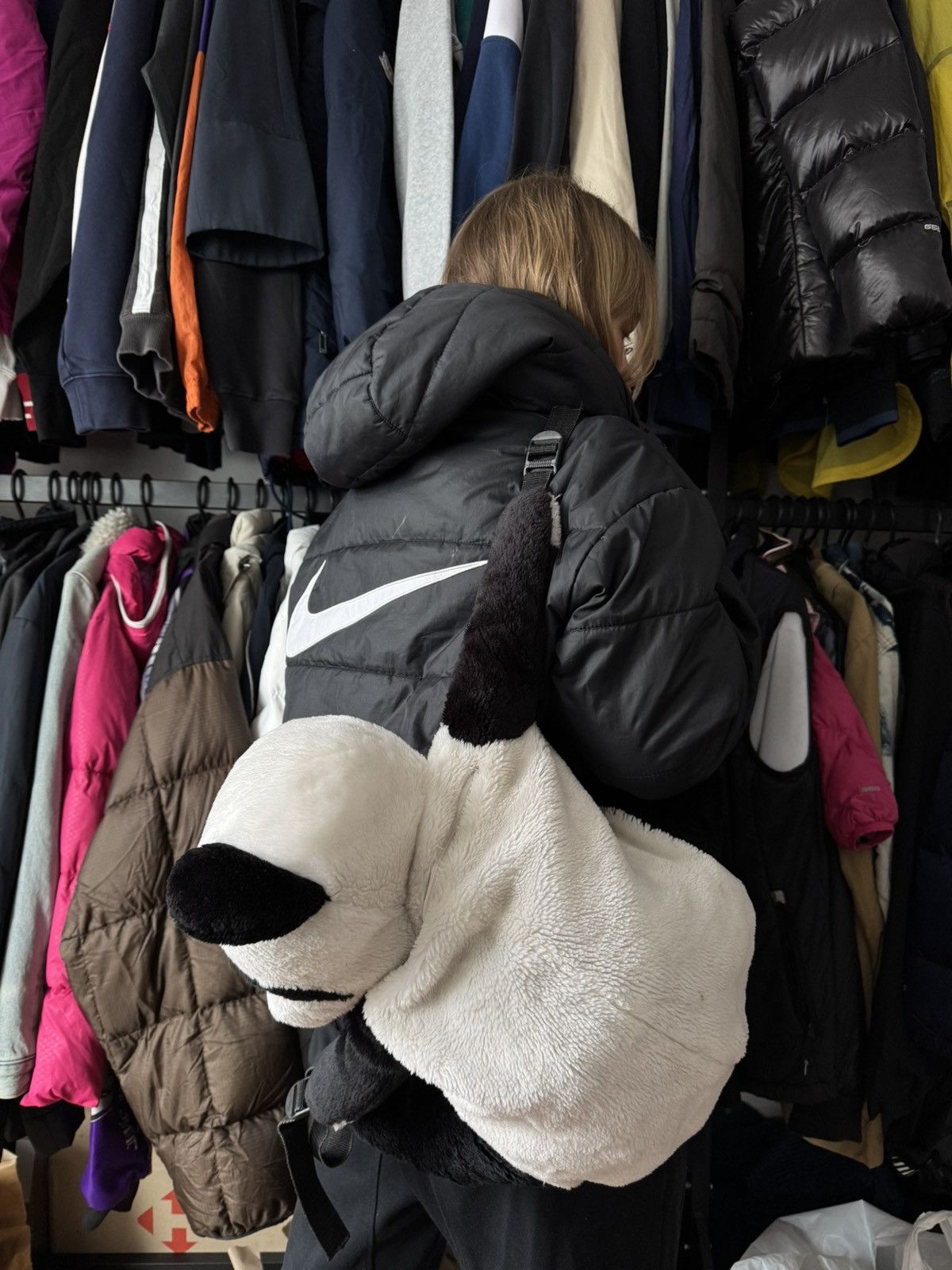 Japanese Brand × Vintage VINTAGE Y2K RAVE PANDA BEAR PLUSH BACKPACK Size ONE SIZE - 10 Thumbnail