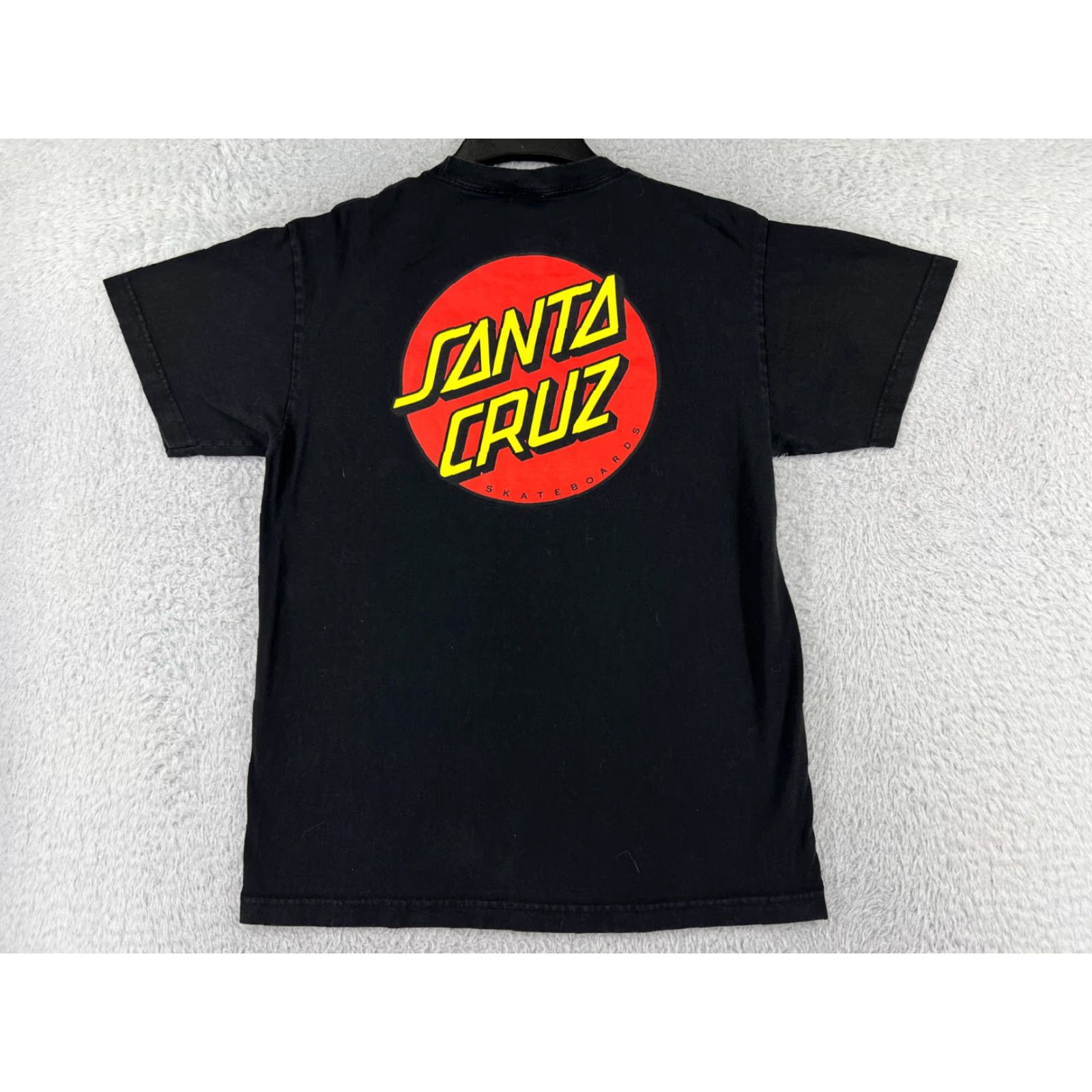 Vintage Santa Cruz Mens Shirt Short Sleeve Black Logo 90s California T-Shirt Man M Cotton Jersey Crew Neck Logo Skate Soccer Size US M / EU 48-50 / 2 - 2 Thumbnail