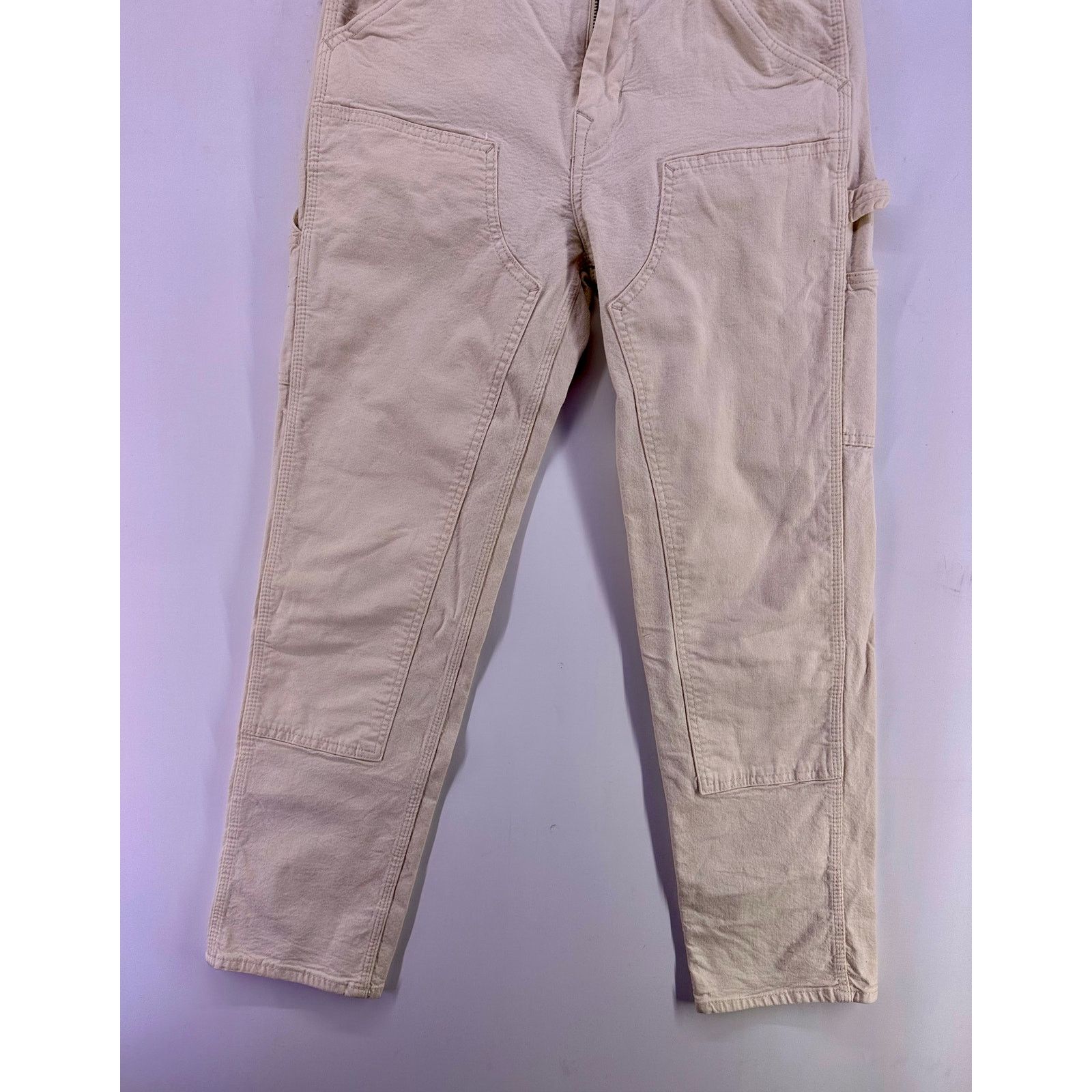 American Eagle Outfitters American Eagle Beige Tan Carpenter Double Knee Size 29/30 Size US 29 - 2 Thumbnail