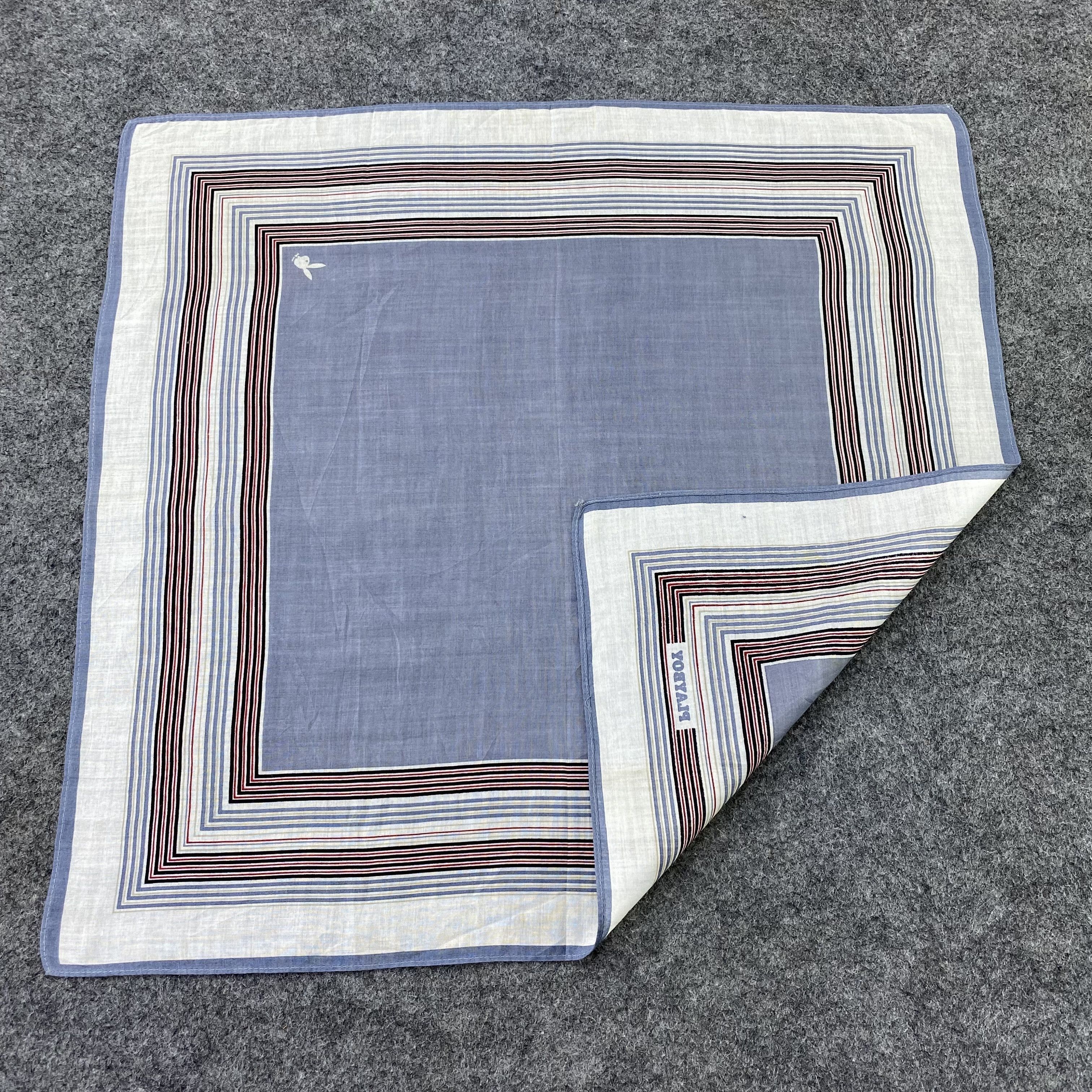 Playboy × Vintage Playboy Handkerchief Neckerchief Bandana-B1355 Size ONE SIZE - 6 Thumbnail