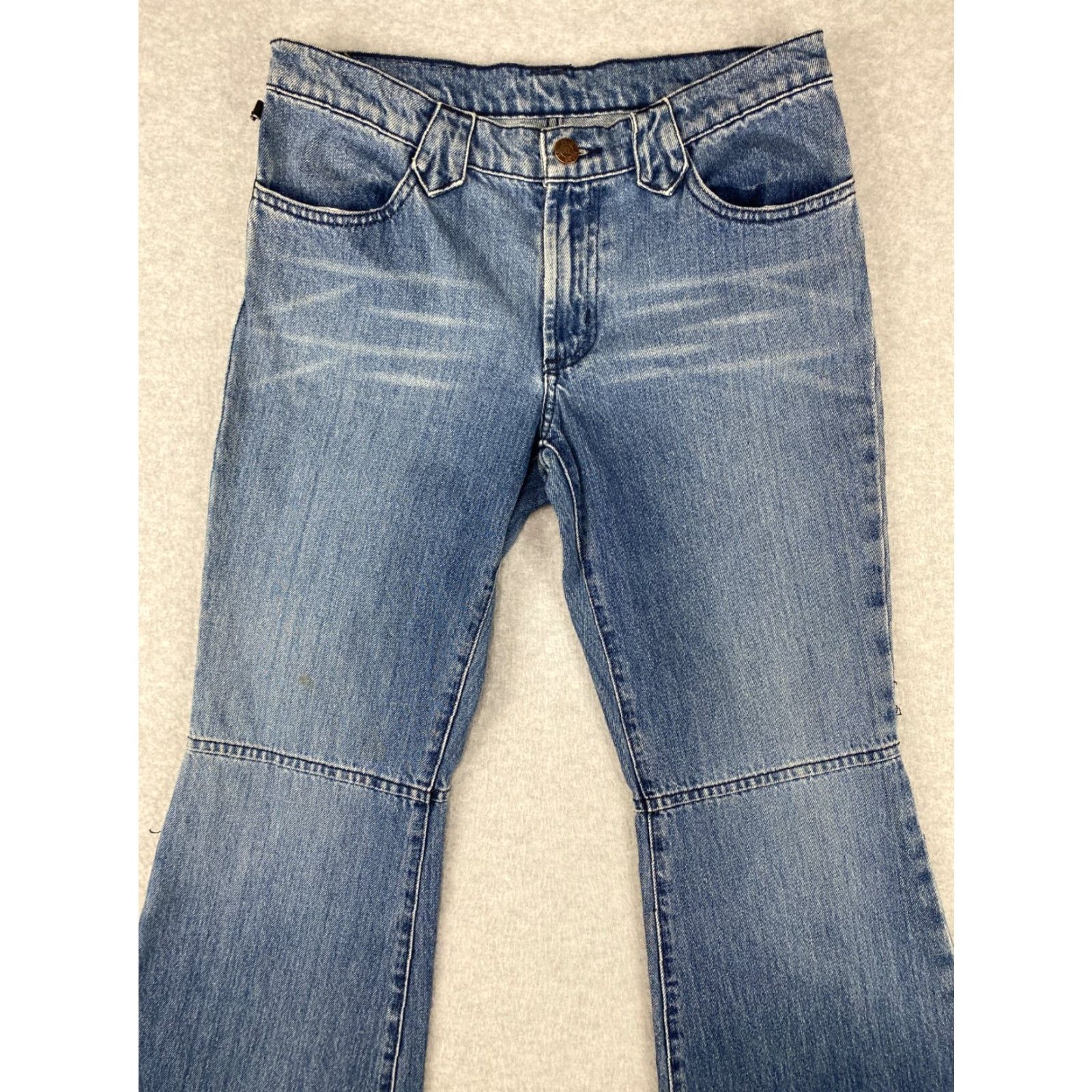 Ralph Lauren Ralph Lauren Jeans Womens 4 Knee Seam Flare Horseshoe Belt Loop Vintage Denim RL Jeans Size 27" / US 4 / IT 40 - 2 Thumbnail