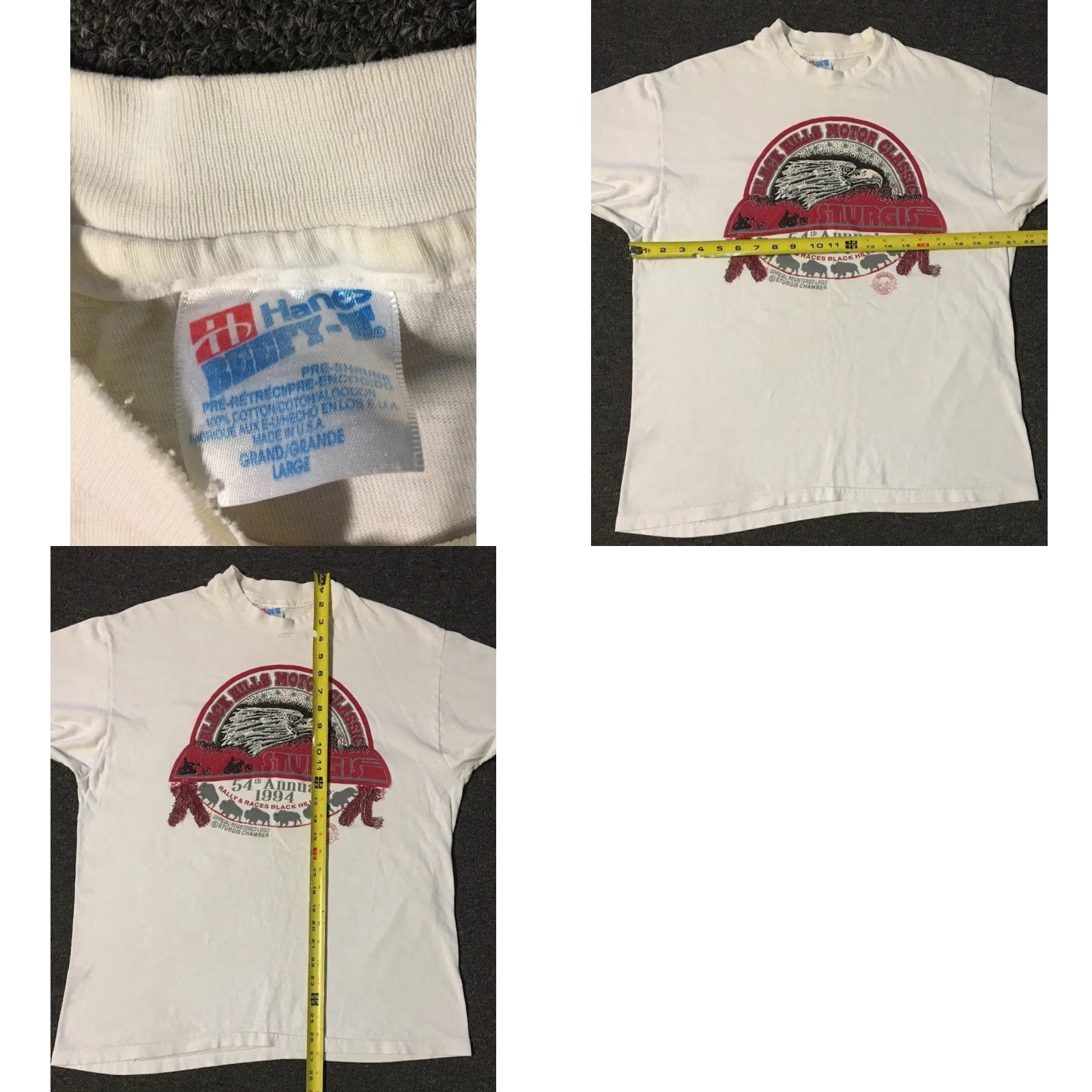 Vintage Vtg 90s Sturgis Rally Faded Eagle Shirt M USA Biker Grunge Motorcycle Harley 80s Size US M / EU 48-50 / 2 - 9 Thumbnail