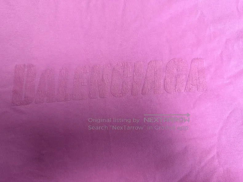 Balenciaga Balenciaga Ripped Letter Faded Round Neck T-Shirt Size US XS / EU 42 / 0 - 3 Thumbnail