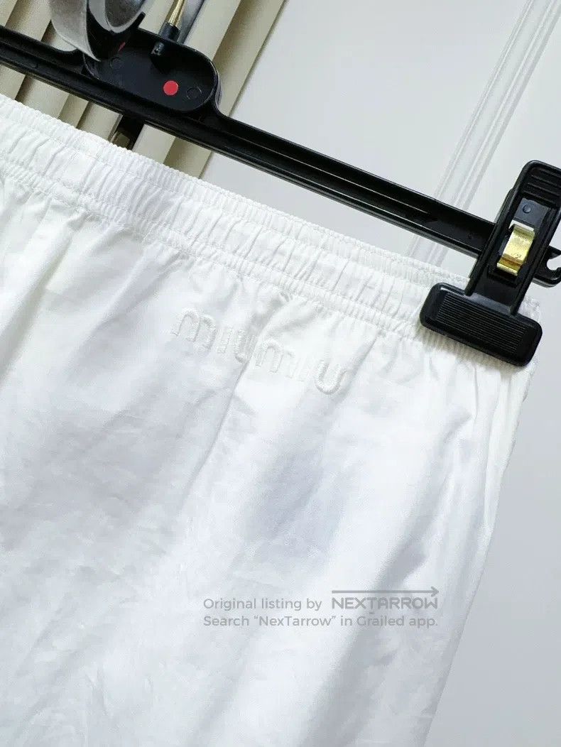Miu Miu Miu Miu 36 White straight trousers Size 35" - 3 Thumbnail