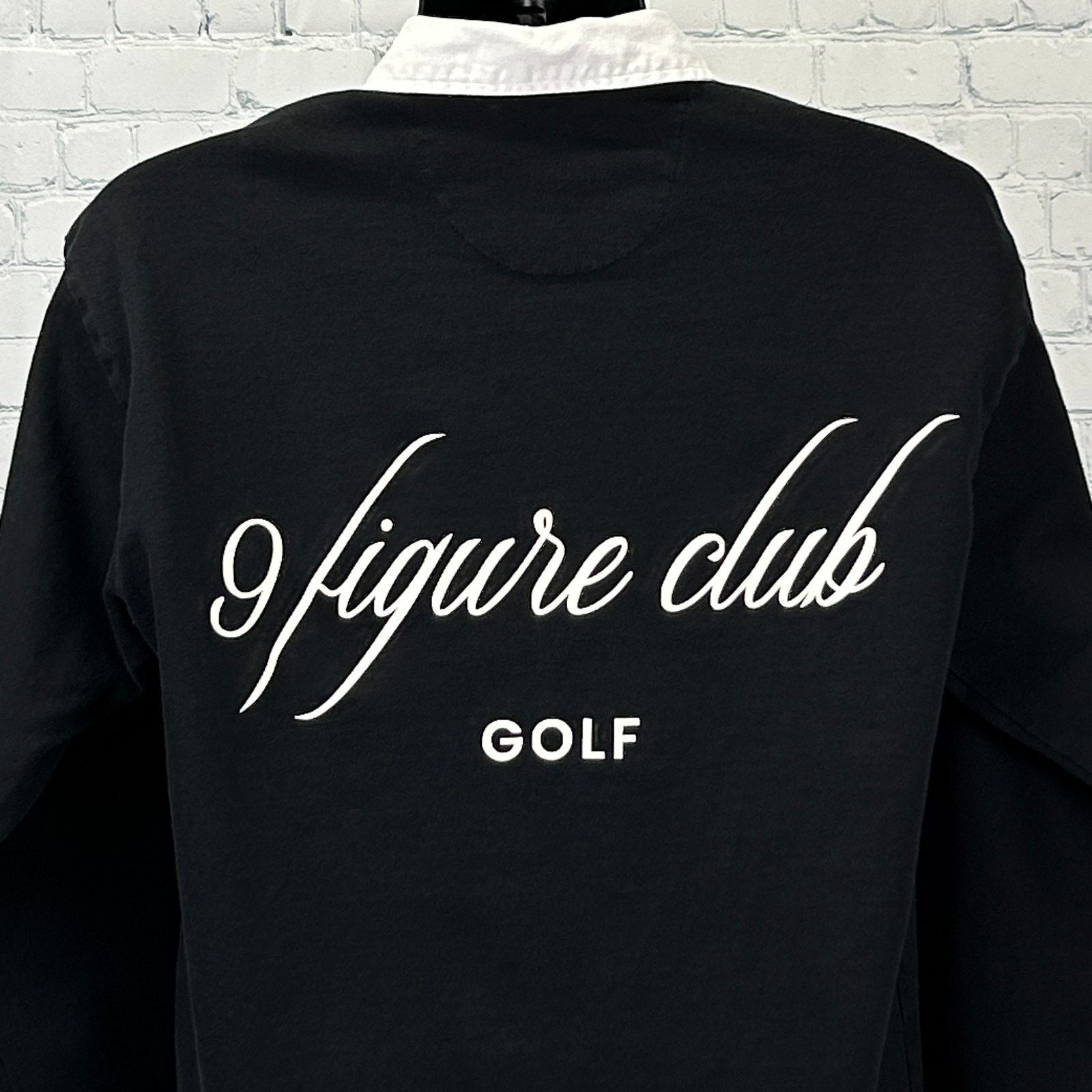 Other 9 Figure Golf Club Invite Only Rugby Polo Shirt Black Large Size US L / EU 52-54 / 3 - 6 Thumbnail