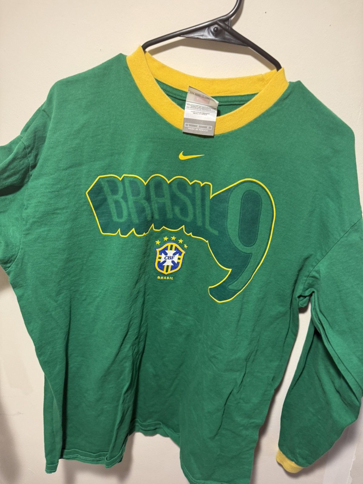 Nike × Vintage Ronaldo Nike tee “Brazil 9” Size US L / EU 52-54 / 3 - 2 Thumbnail