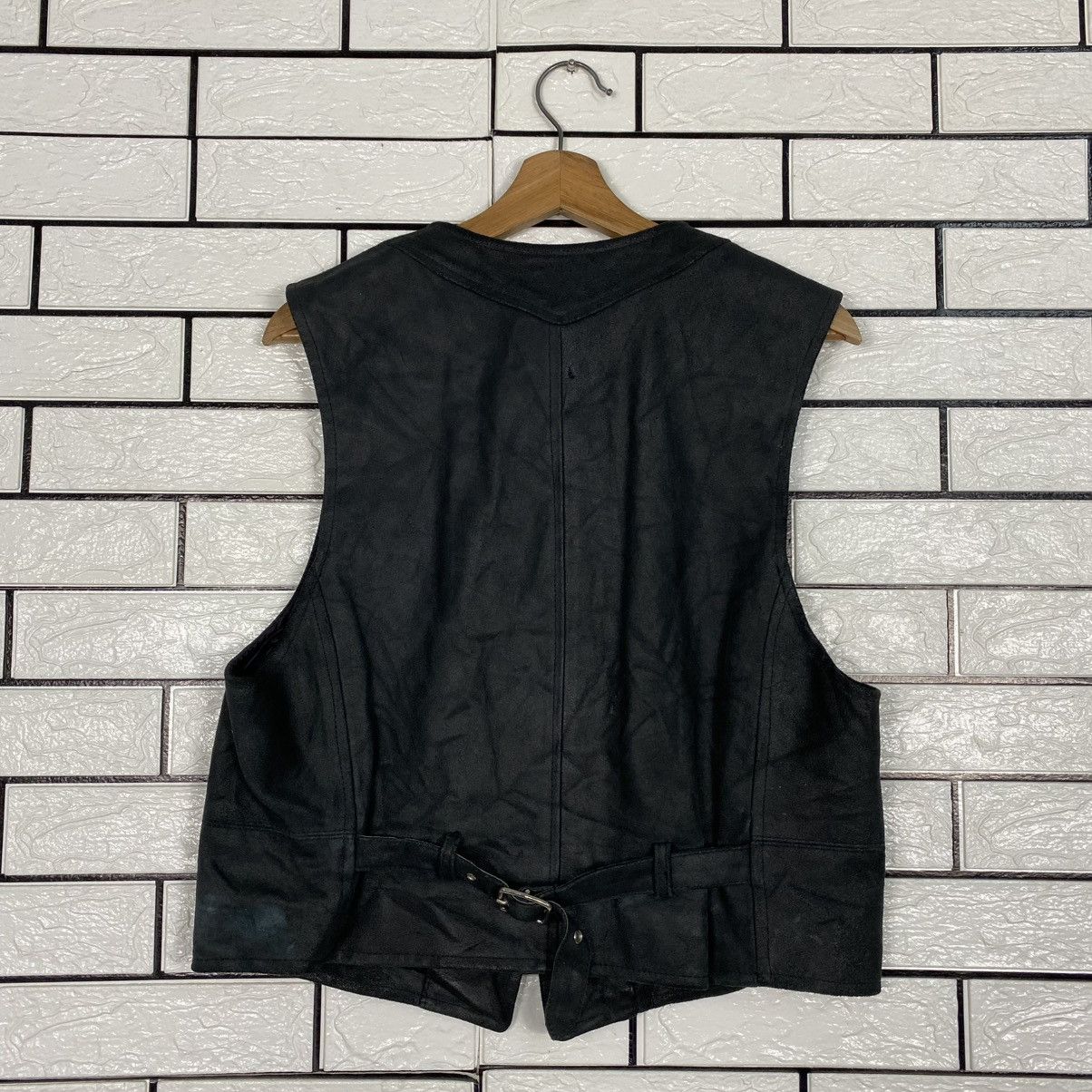 Japanese Brand 🔥VINTAGE VEST LEATHER BIKER MONSIUER NICOLE ISSEY MIYAKE Size US M / EU 48-50 / 2 - 8 Thumbnail