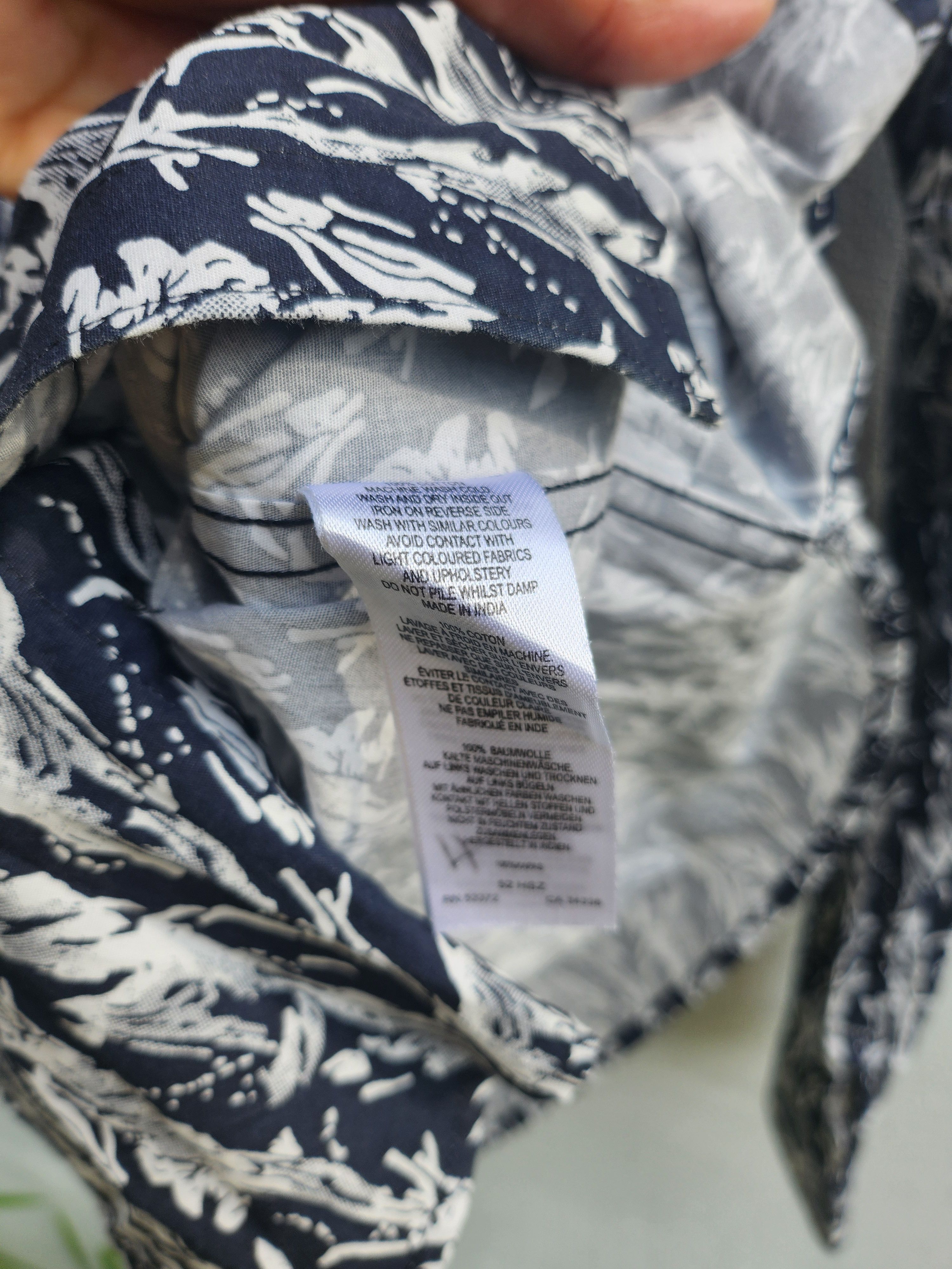 FCUK × Japanese Brand 💥FCUK French Connection Abstract Mandarin Casual Shirt Size US M / EU 48-50 / 2 - 6 Thumbnail