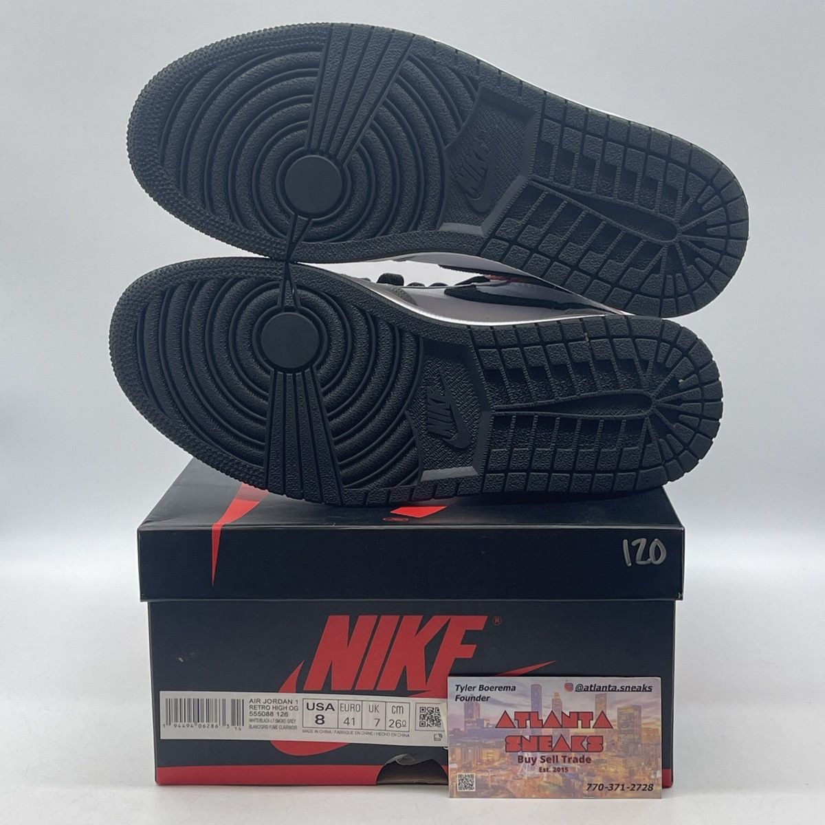 Jordan Brand Air Jordan 1 high smoke grey Size US 8 / EU 41 - 7 Thumbnail