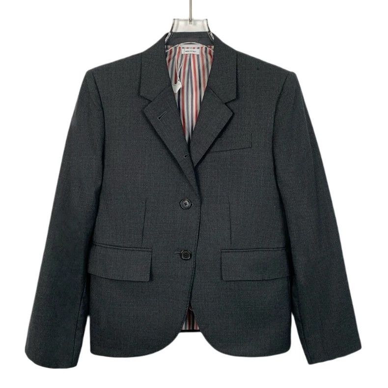 Thom Browne Thom Browne Gray Wool Blazer Size 38 - dmc Size US S / EU 44-46 / 1 - 1 Thumbnail