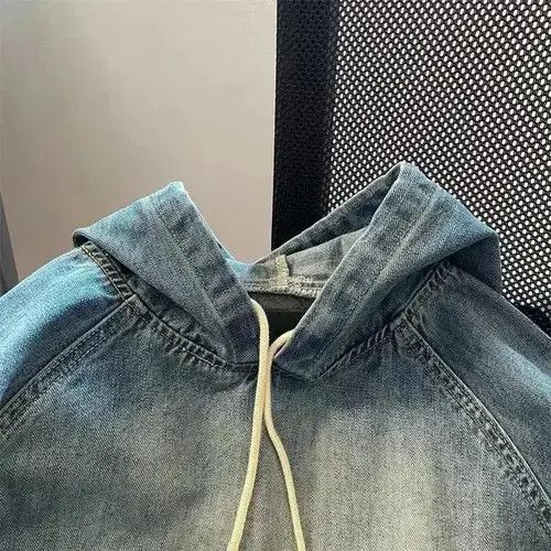 Other Oversize sweatshirt hoodie in hip-hop retro jeans style y2k Size US L / EU 52-54 / 3 - 3 Thumbnail