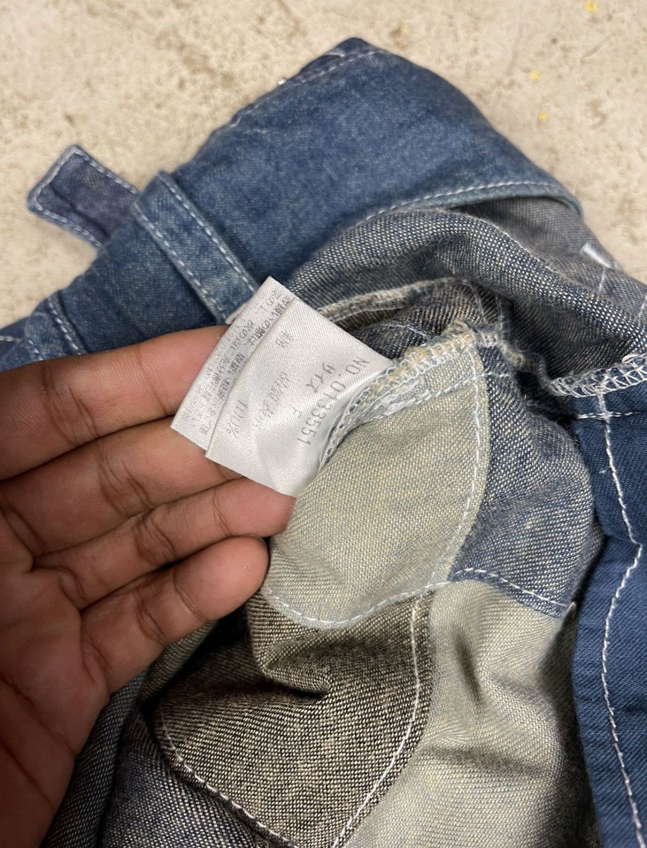 Japanese Brand Exclusive Clutch Japan Puzzle Patchwork Flare Jeans Size 30" / US 8 / IT 44 - 6 Thumbnail