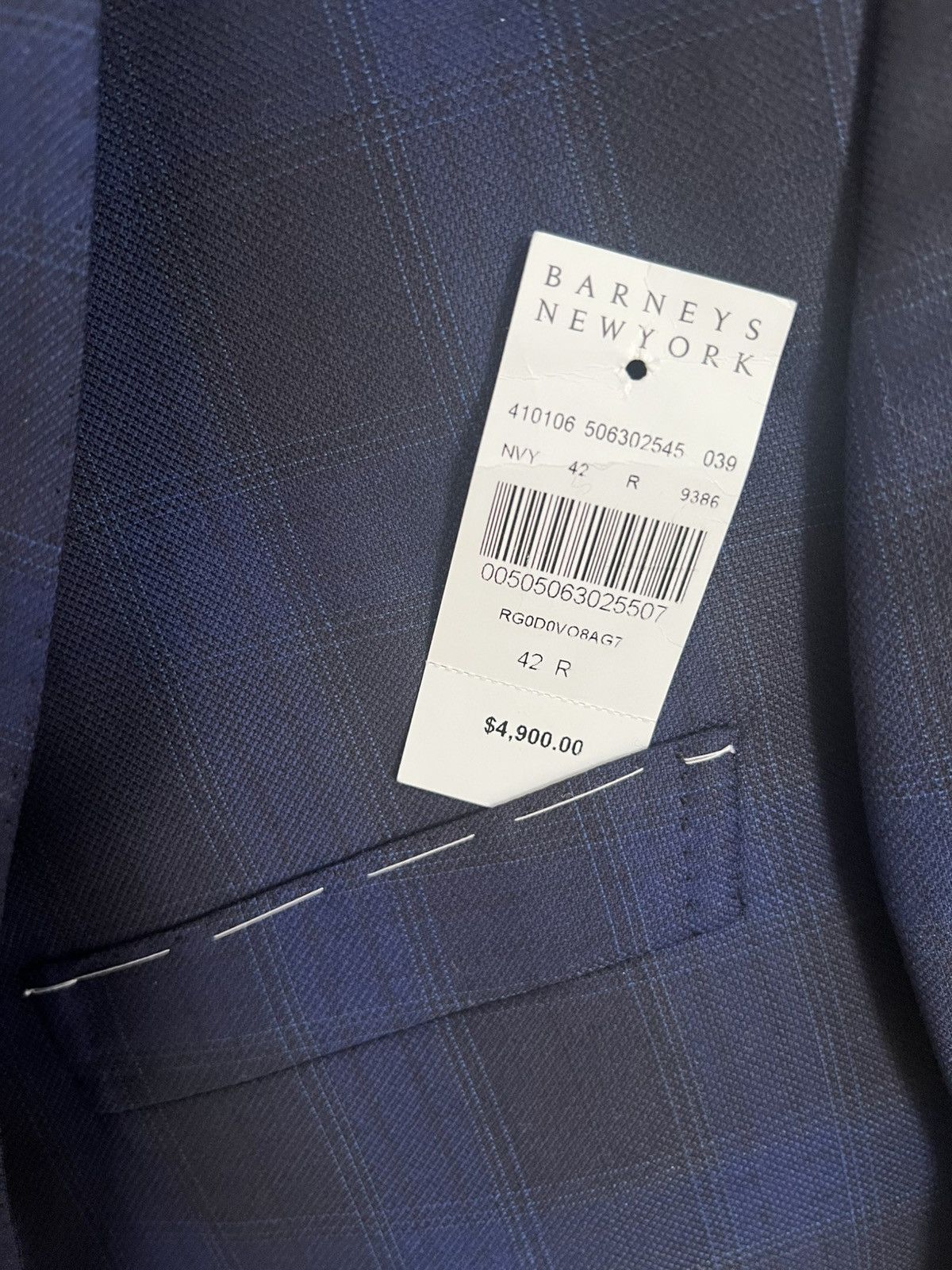 Brioni Brioni NavyWindowpane Check Wool Blazer Size 42R US / 52R IT Size 42R - 3 Thumbnail