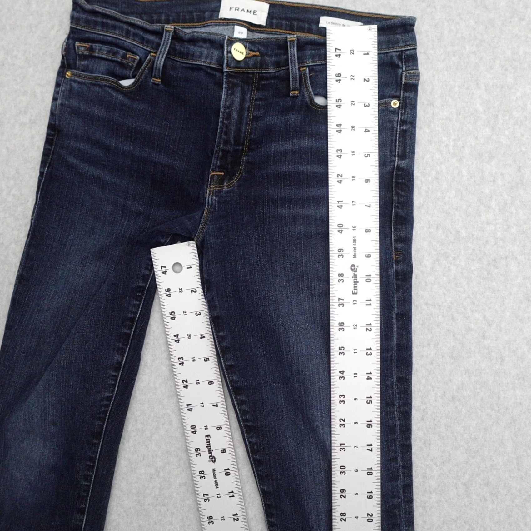 Frame FRAME Jeans Womens Size 27 Skinny Stretch Medium Wash Blue Size 27" / US 4 / IT 40 - 5 Thumbnail